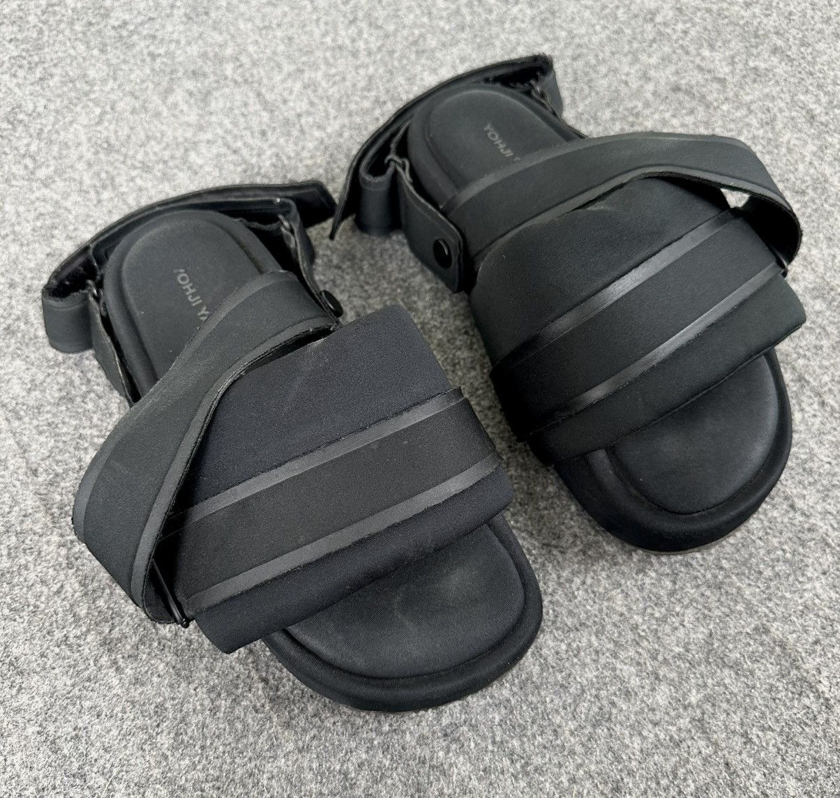 Y-3 × Yohji Yamamoto Y-3 Yohji Yamamoto Black Strapped Sandals Cloth Size US 6 / IT 36 - 3 Thumbnail
