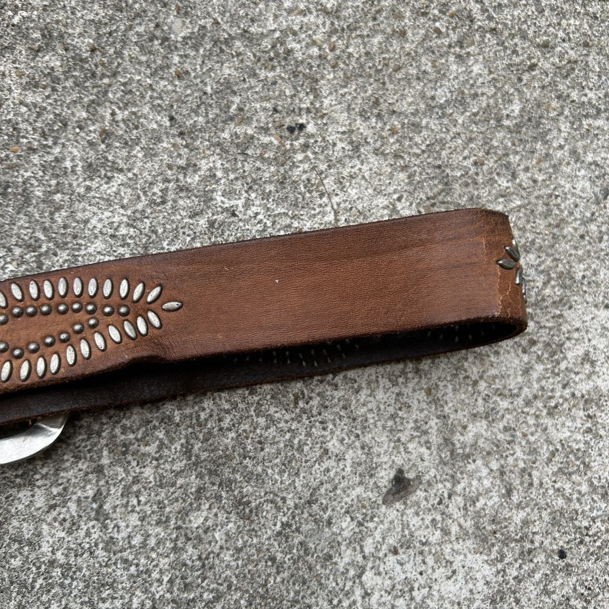 Vintage Vintage studded leather belt (Kapital Style) Size ONE SIZE - 8 Thumbnail