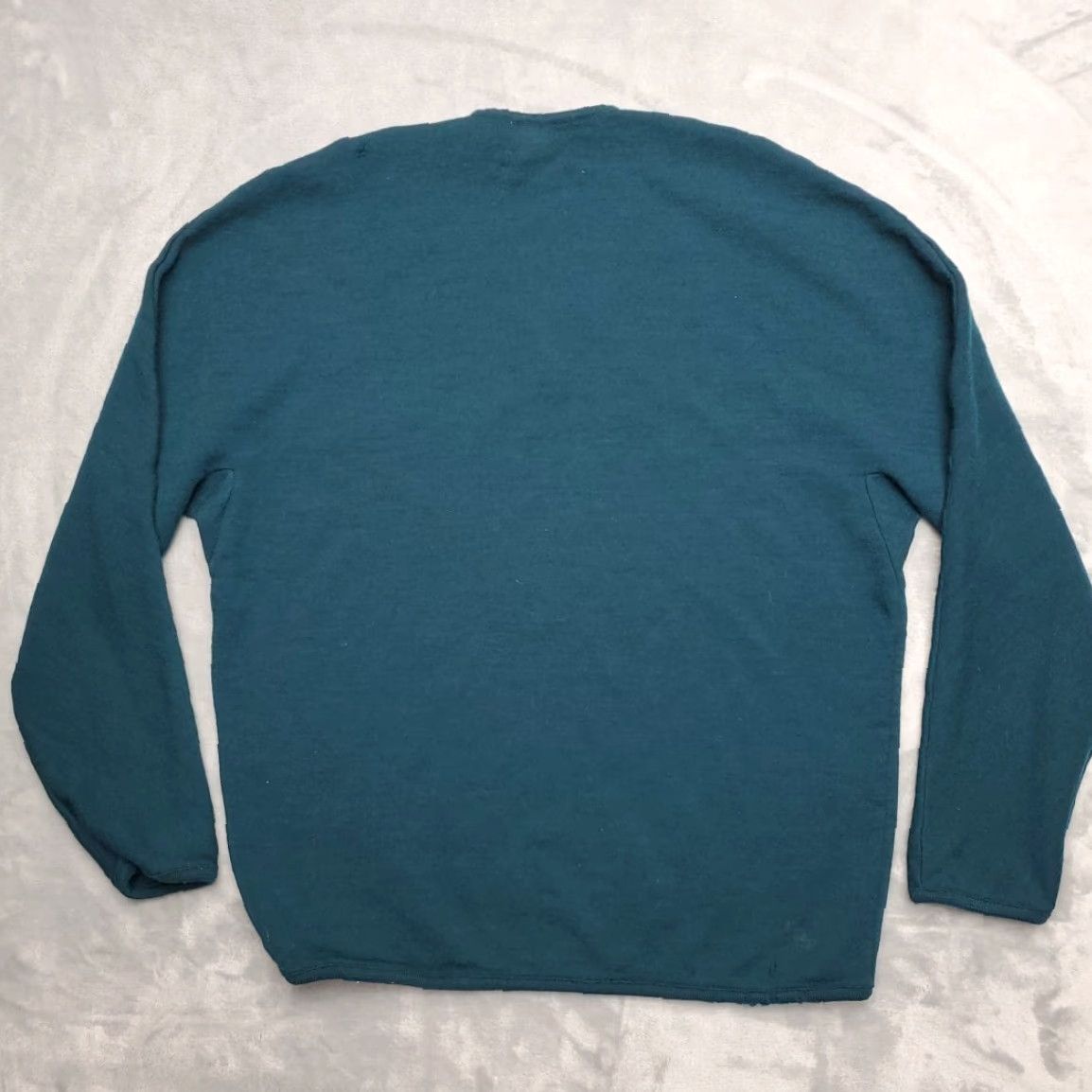 Vintage VINTAGE True Vintage Sweater Mens L Green Pure Virgin Wool Preppy V-neck The Hall Tree Shirt Mens L Green Wool Pullover Knit Pockets 90s Grunge Retro Size US L / EU 52-54 / 3 - 7 Thumbnail