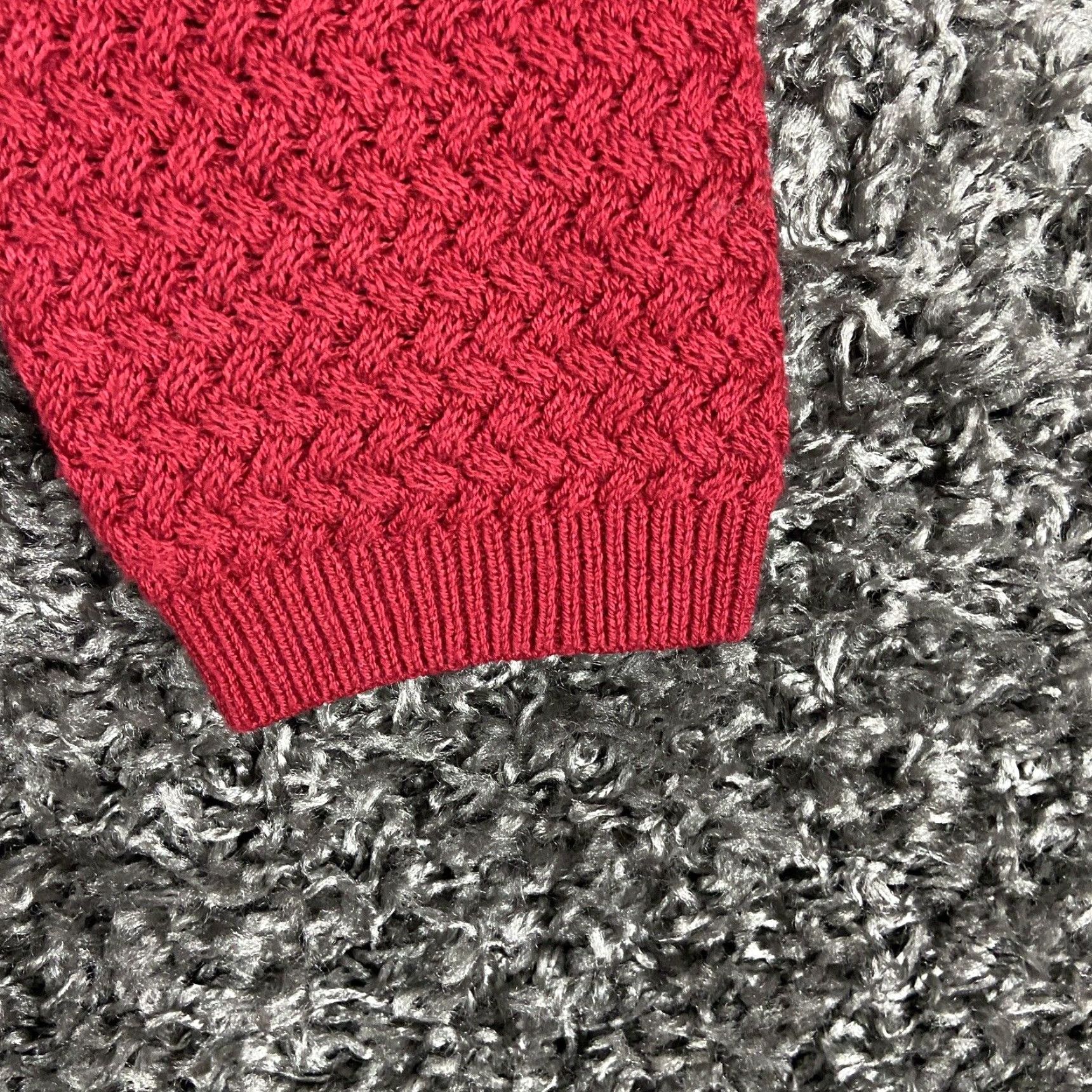 Lucky Brand Lucky Brand Sweater Shirt Women L Red Lace Trim Pullover Long Lace Sheer Trim 90s? (if applicable) Size L / US 10 / IT 46 - 3 Thumbnail