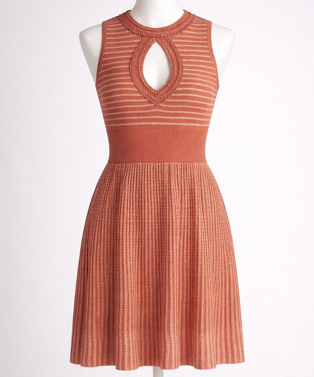 Nanette Lepore Nanette Lepore - Orange Crochet Sleeveless Dress Sz Small Size S / US 4 / IT 40 - 2 Thumbnail