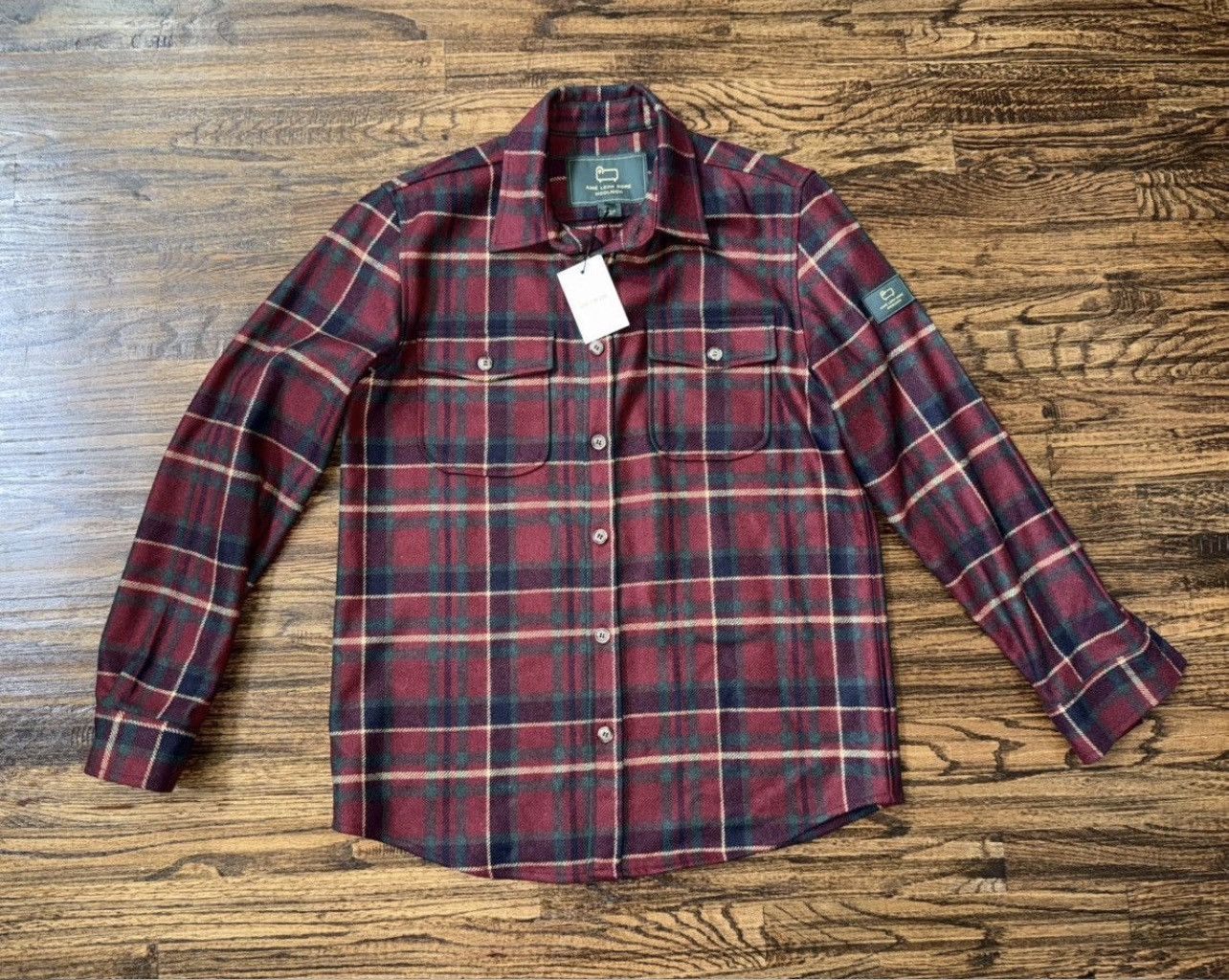 Aime Leon Dore x Woolrich Wool Button Up Shirt Plaid Large