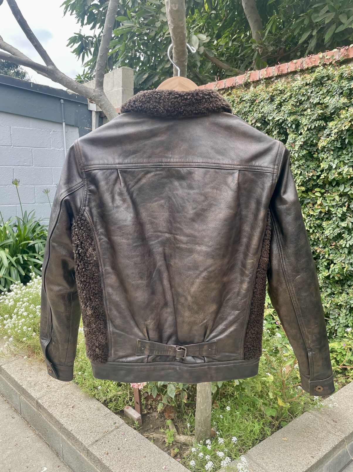 RRL Ralph Lauren RRL Ralph Lauren Shearling Leather Grizzly Jacket XS Brown Size US XS / EU 42 / 0 - 10 Thumbnail