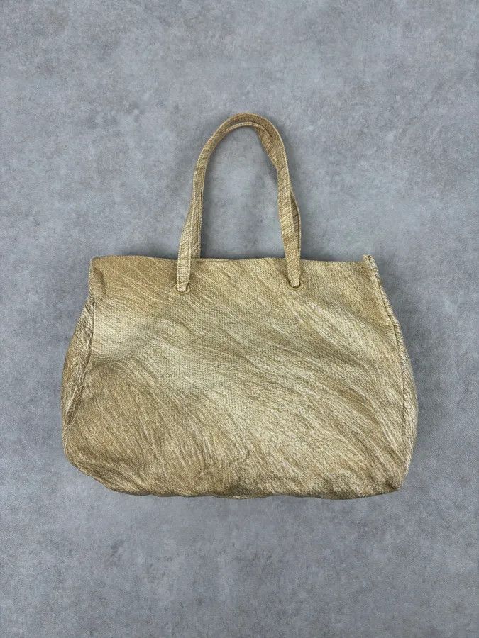Roberto Cavalli Roberto Cavalli Gold Textured Tote Bag Size ONE SIZE - 5 Thumbnail