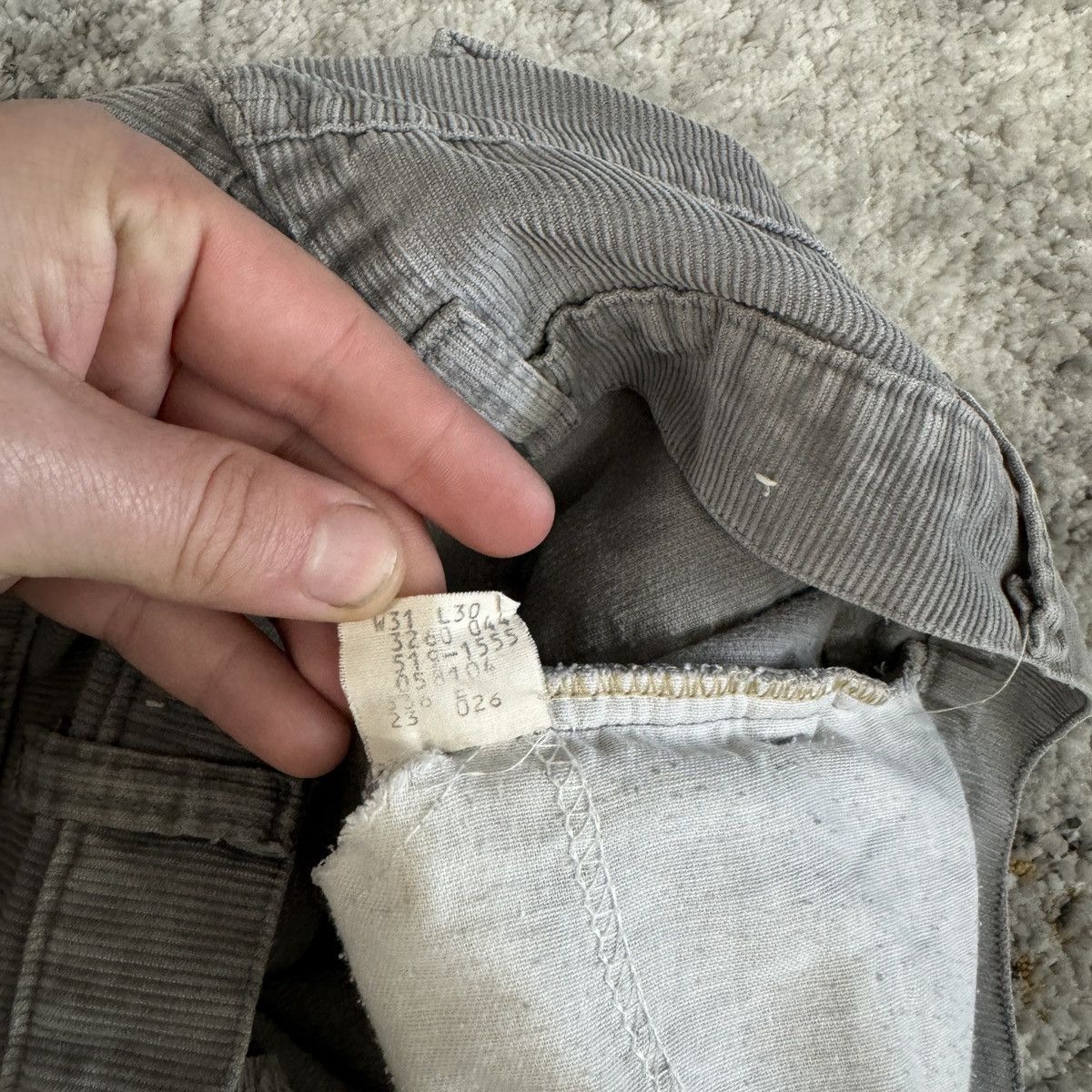 Levi's × Vintage Vintage 1970s Levi’s Corduroy faded grey pants Size US 32 / EU 48 - 5 Thumbnail