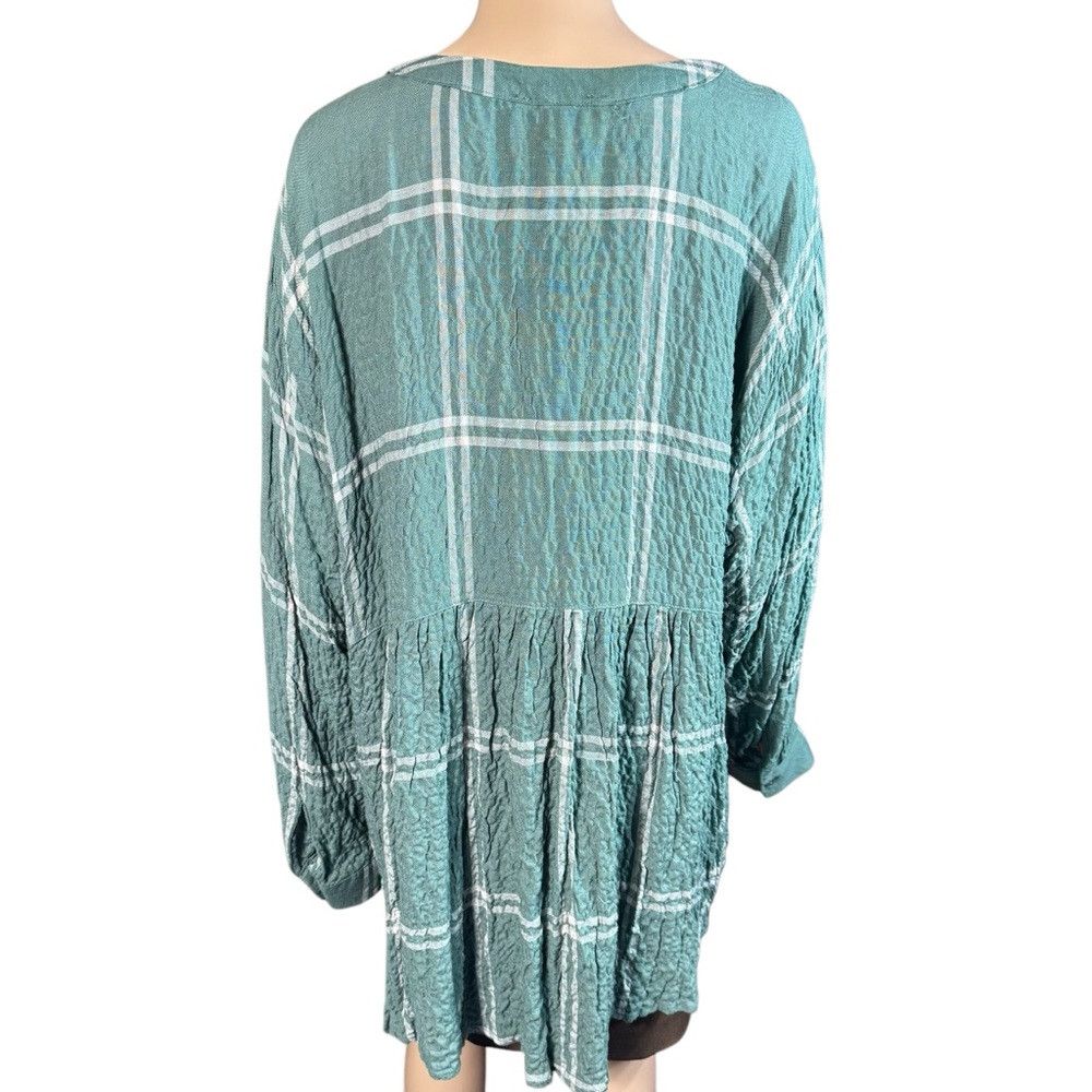 Other NWT New Jane and Delancey Textured Rayon Plaid Long Sleeve Size XXL / US 16-18 / IT 52-54 - 3 Thumbnail