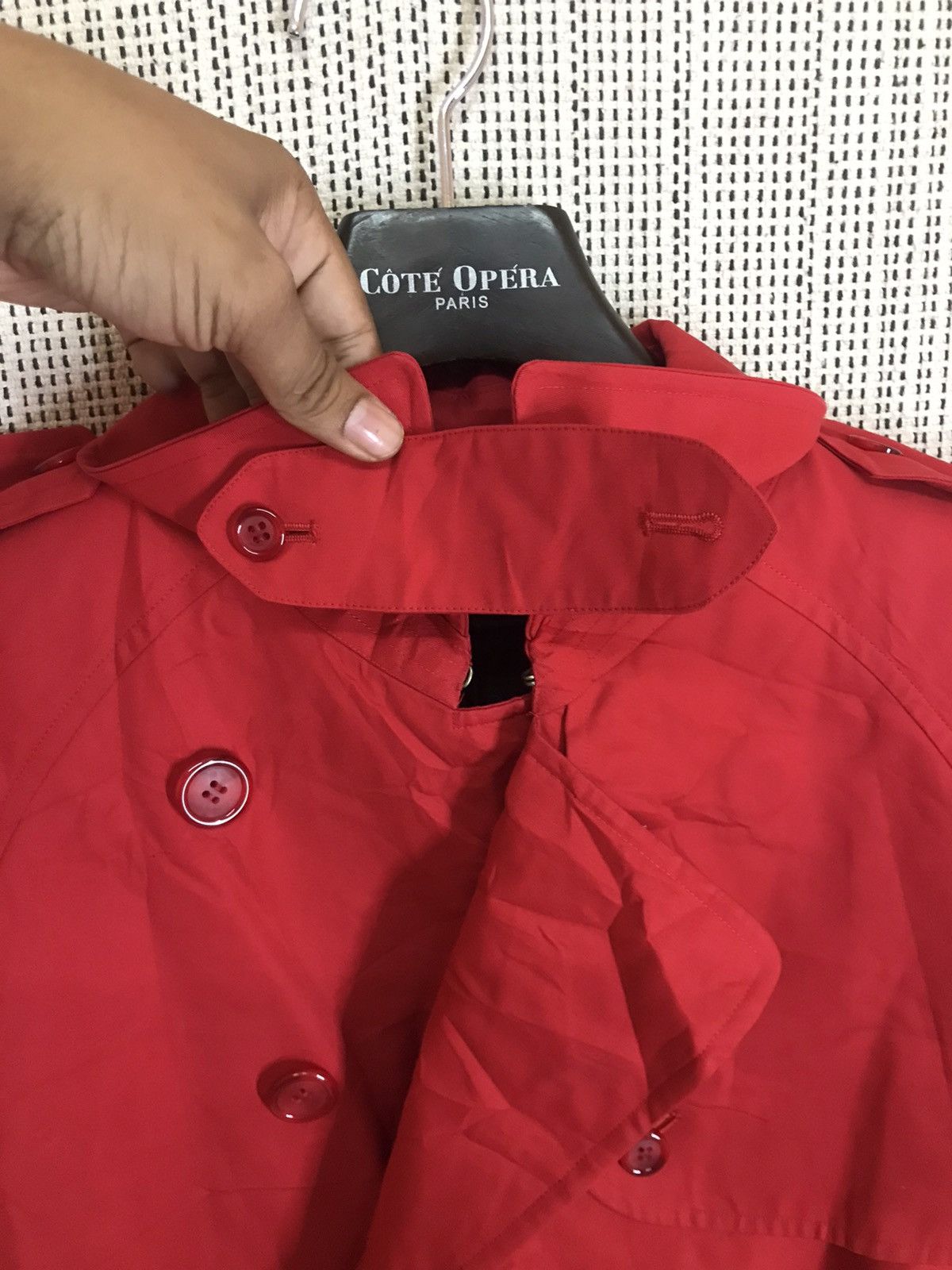Burberry 🔥RARE COLOUR🔥BURBERRY TRENCH COAT RED NICE DESIGN Size US M / EU 48-50 / 2 - 12 Thumbnail