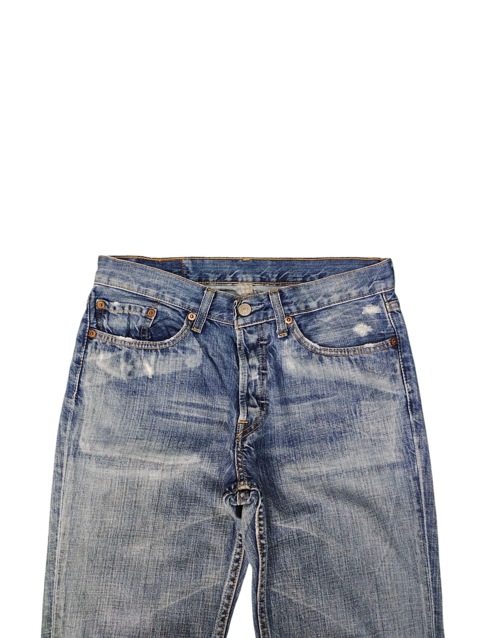 Levi's Vintage Levis 501 Clawmark Distress Jeans Hedi Slimane Size US 30 / EU 46 - 3 Thumbnail