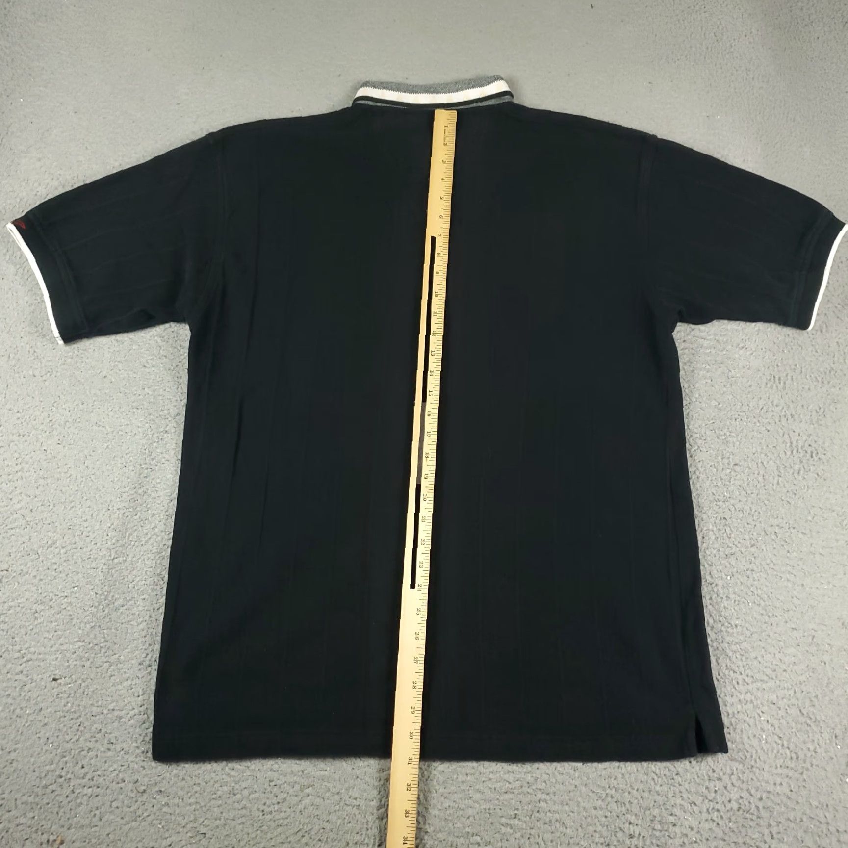 Vintage Greg Norman Polo Shirt Mens XL Black Cotton Short Sleeve, Button-Up, Casual Golf Sport Polo, Regular Fit, Men Size US XL / EU 56 / 4 - 3 Thumbnail