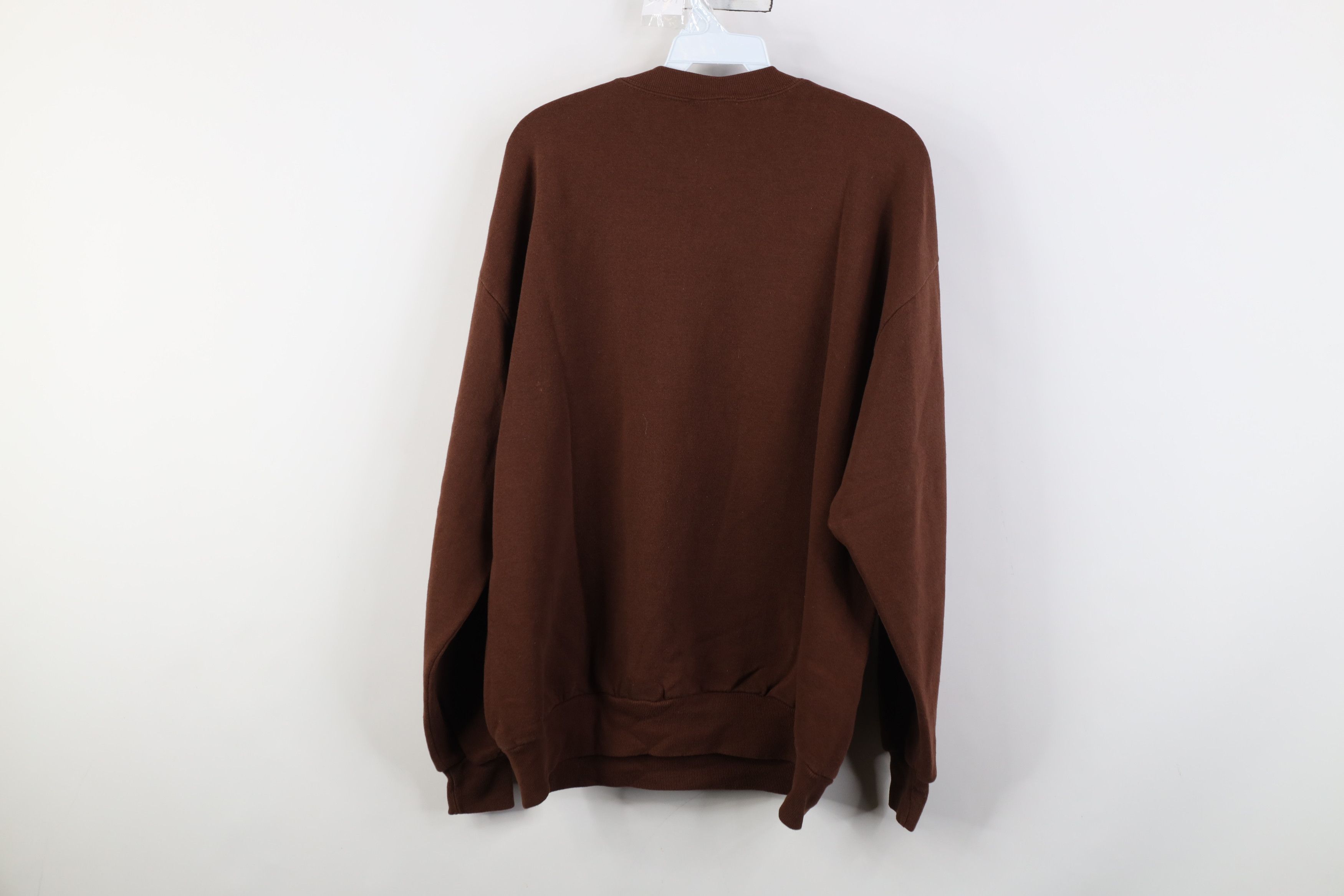 Vintage Vintage 90s Streetwear Nature Mouse Flower Sweatshirt Brown Size XL / US 12-14 / IT 48-50 - 13 Thumbnail