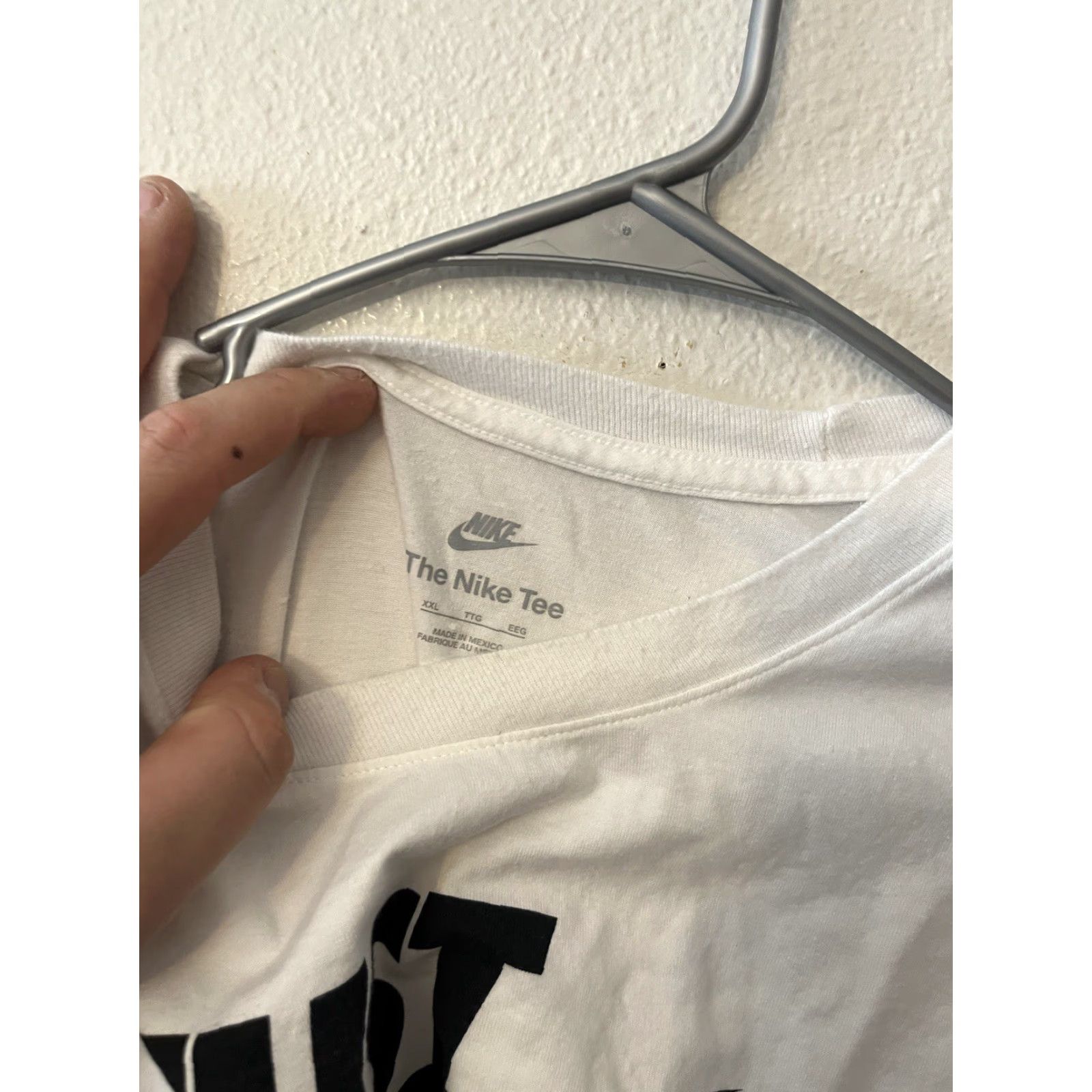 Nike Nike Dri-FIT Tee Shirt Adult XXL White Short Sleeve Crewneck Logo Men Size US XXL / EU 58 / 5 - 3 Thumbnail