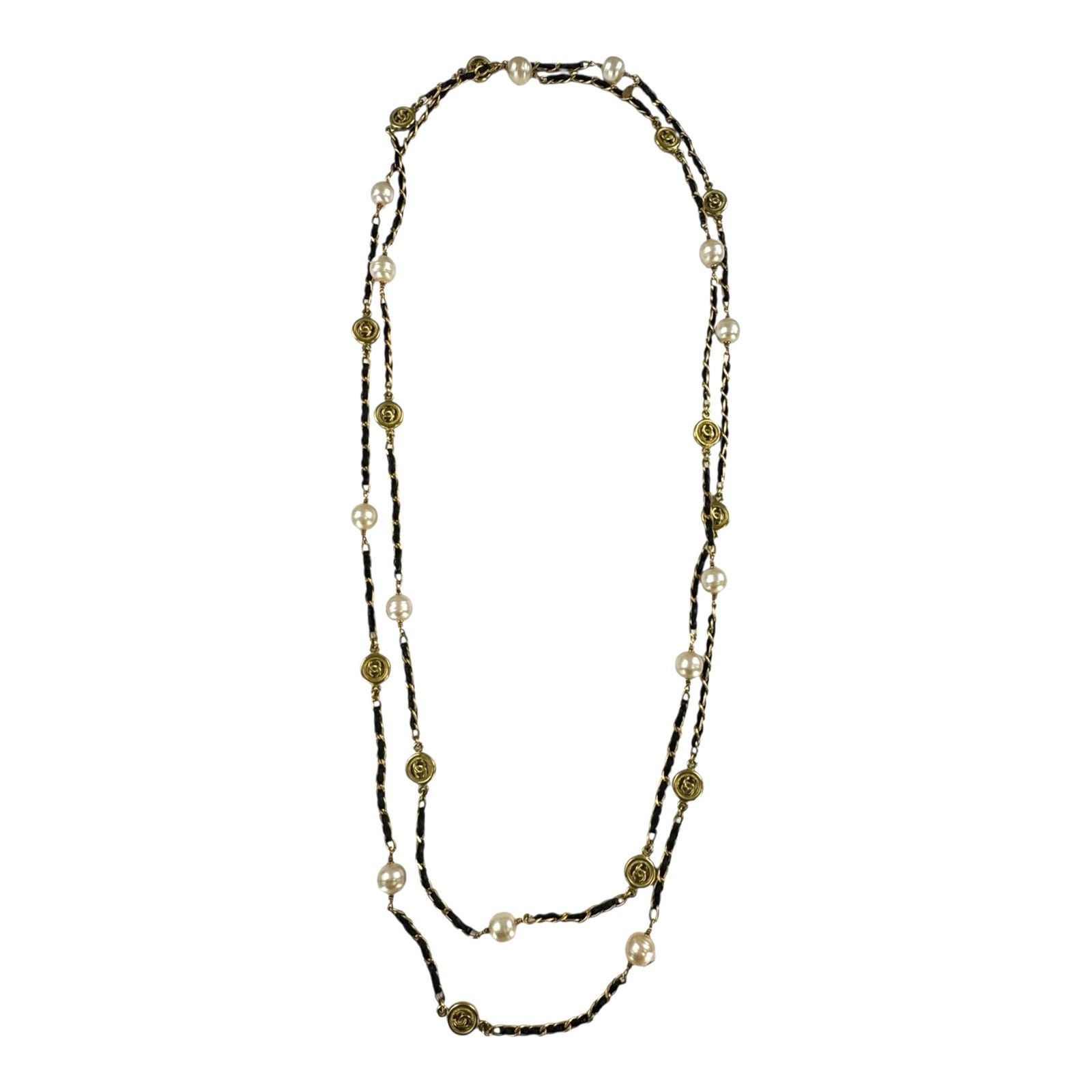Chanel Chanel Vintage CC Long Wrap Necklace Size ONE SIZE - 1 Thumbnail