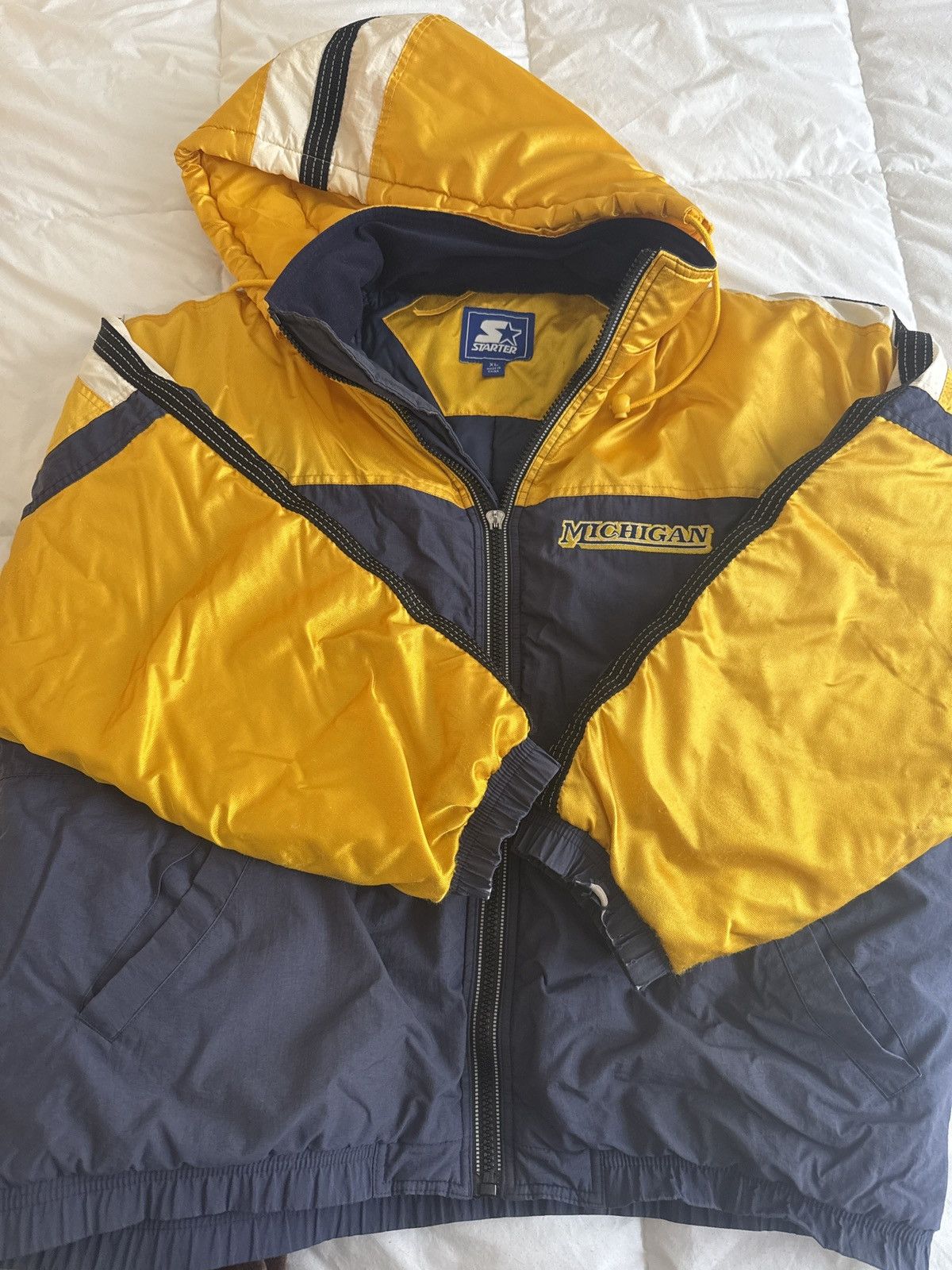 Starter University of Michigan Starter Jacket Size US XL / EU 56 / 4 - 6 Thumbnail