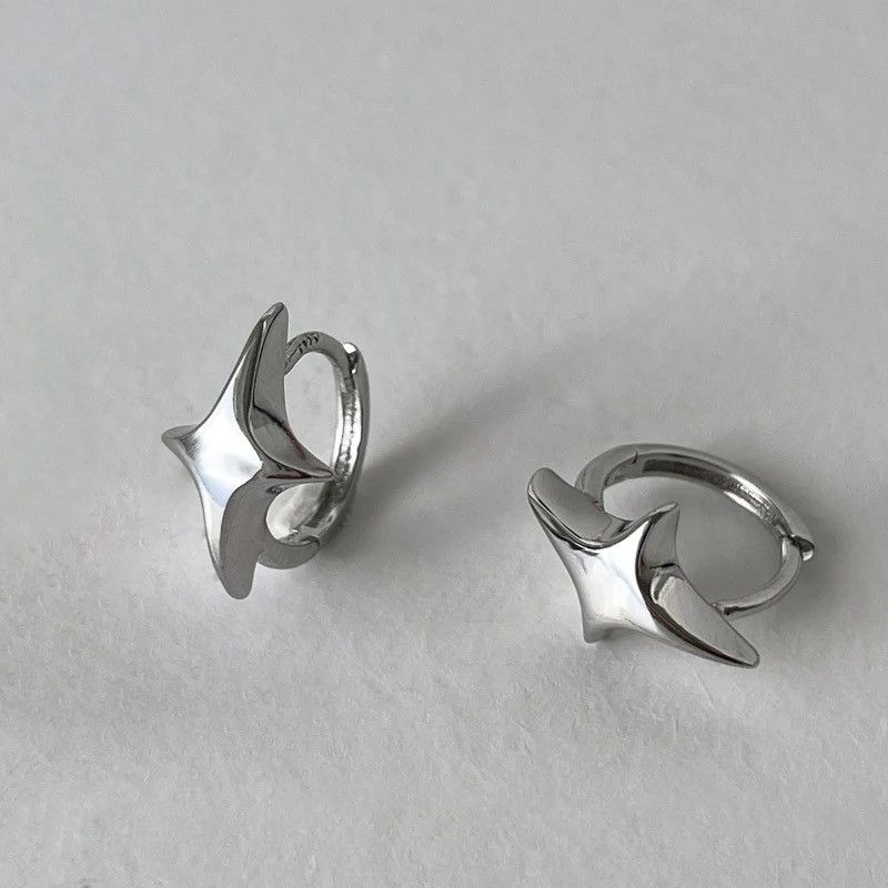 Jewelry Star Geometric Hoop Earring Size ONE SIZE - 2 Thumbnail