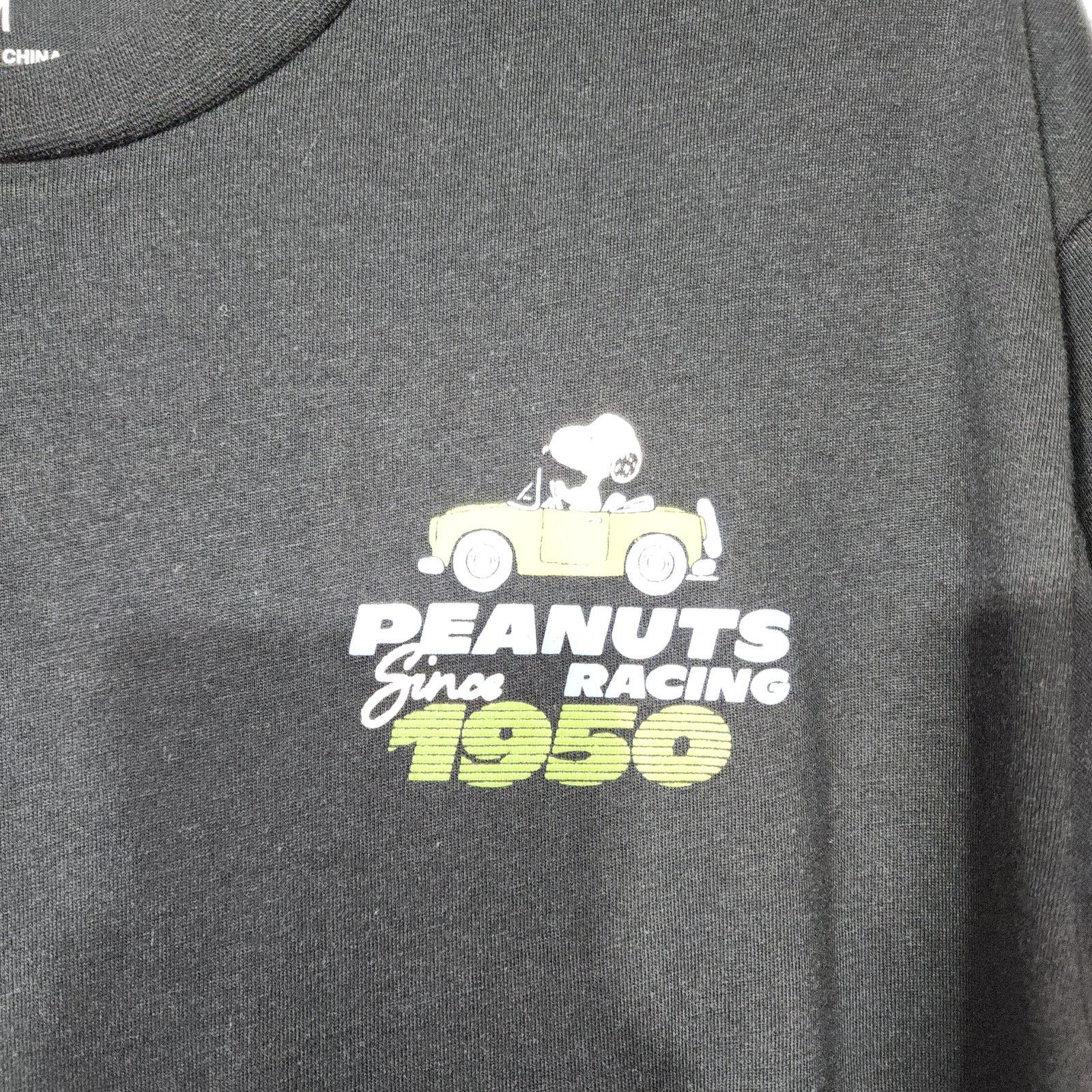 Peanuts Snoopy ''Peanuts racing 1950'' men's black shirt medium Size US M / EU 48-50 / 2 - 3 Thumbnail