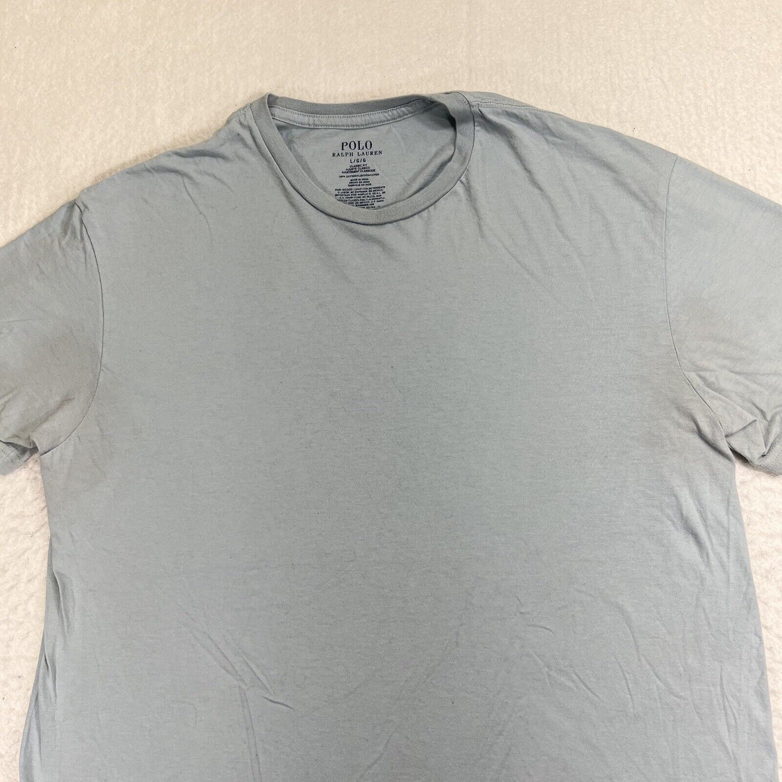 Polo Ralph Lauren Polo Ralph Lauren Large Light Blue T Shirt White Pony Logo Size US L / EU 52-54 / 3 - 2 Thumbnail