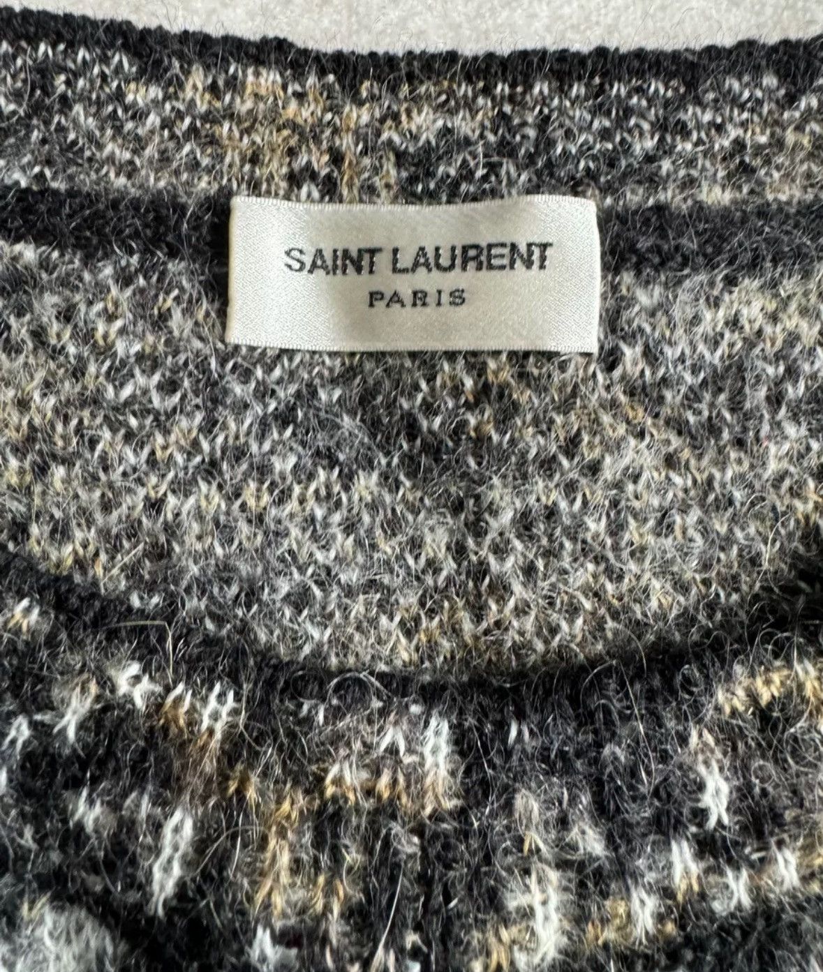 Saint Laurent Paris × Yves Saint Laurent Saint Laurent cat leopard print sweater2412-Nextarrow Size US M / EU 48-50 / 2 - 3 Thumbnail