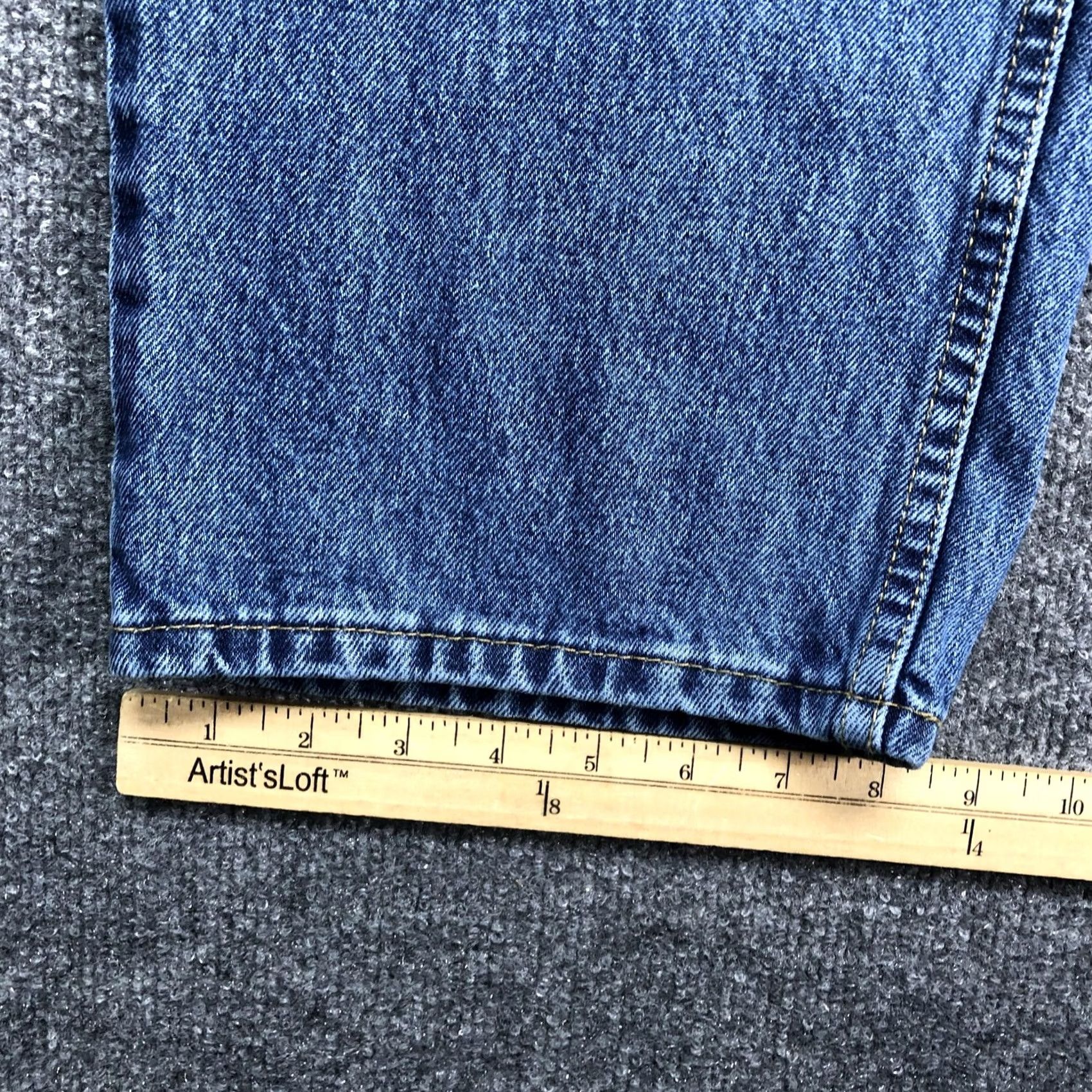 Levi's Levi's 550 Jeans Mens 42x30 Blue Medium Wash Relaxed Tapered Denim Pants Classic Size US 42 / EU 58 - 4 Thumbnail