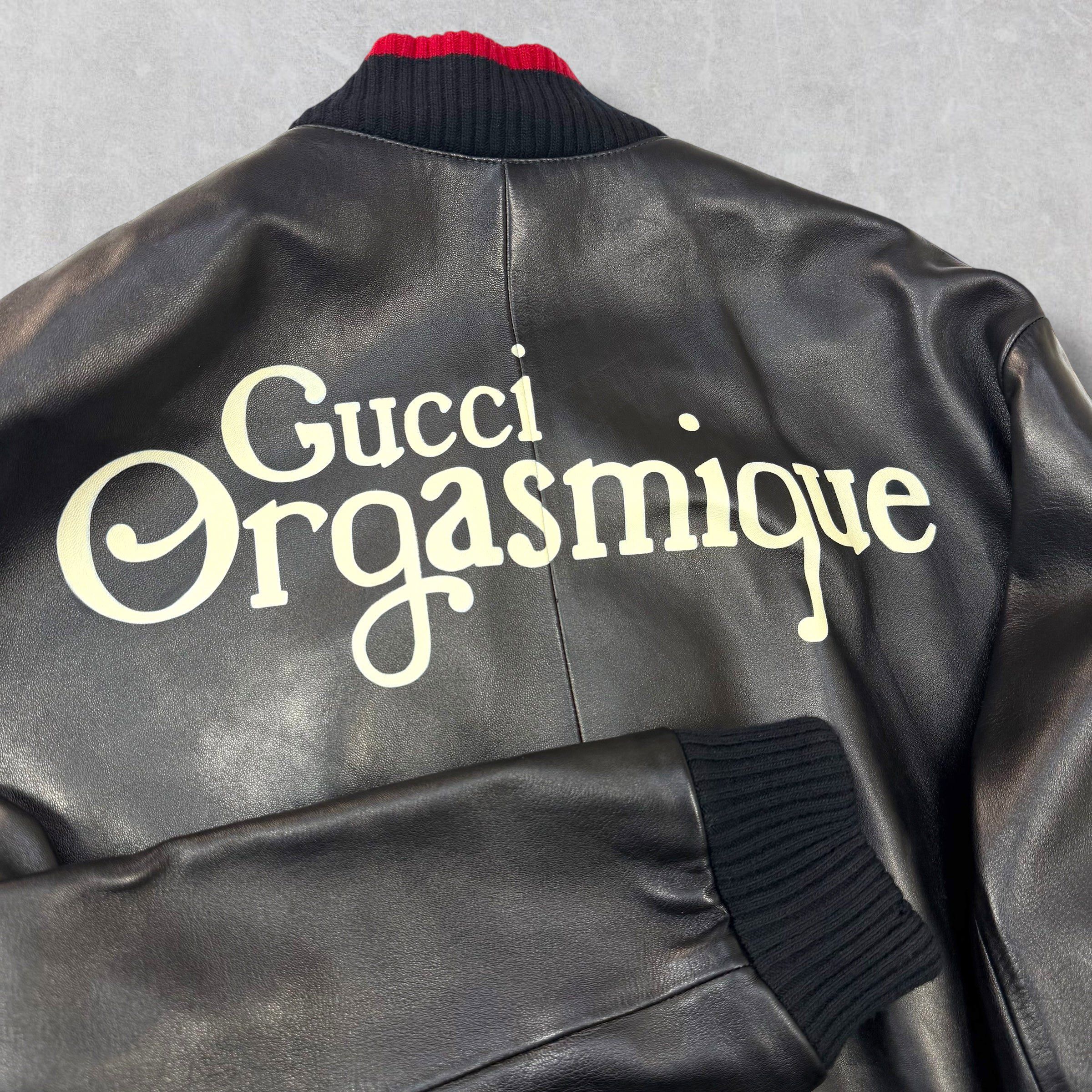 Gucci Gucci Orgasmique Leather Bomber 58 (XXXL) Size US XXL / EU 58 / 5 - 2 Thumbnail