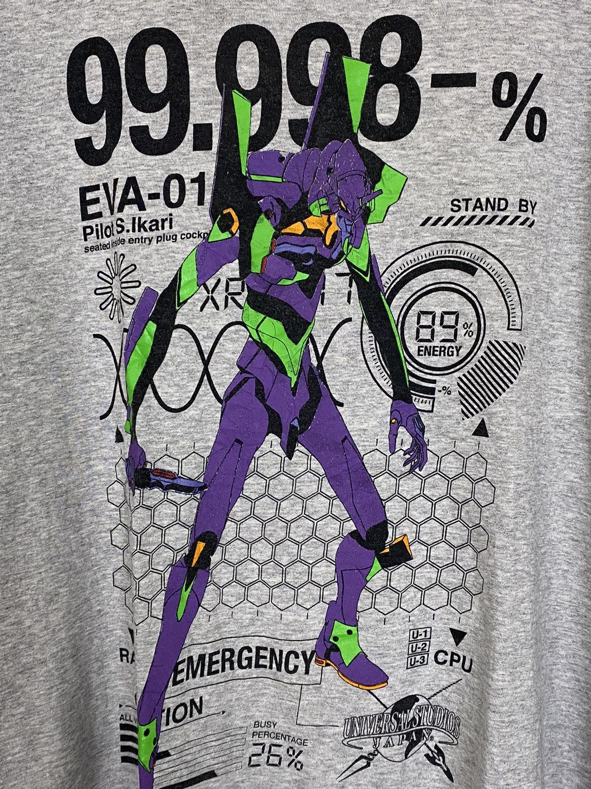 Anime Vintage Evangelicon Universal Studios Japan T-shirt Size US XL / EU 56 / 4 - 3 Thumbnail