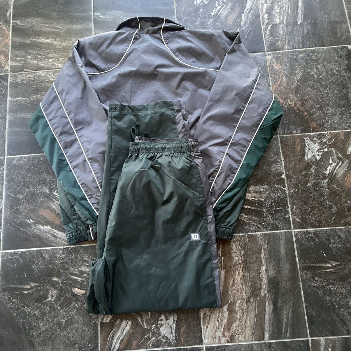 Wilson Vintage 90’s Wilson Athletics Green Windbreaker Tracksuit Size US XL / EU 56 / 4 - 8 Thumbnail