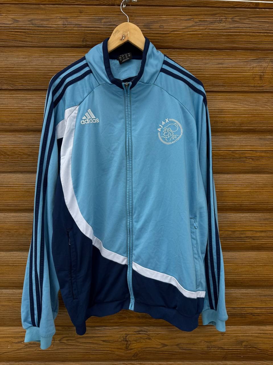 Adidas Vintage Adidas Ajax Amsterdam Football Jacket Soccer Size US L / EU 52-54 / 3 - 1 Thumbnail