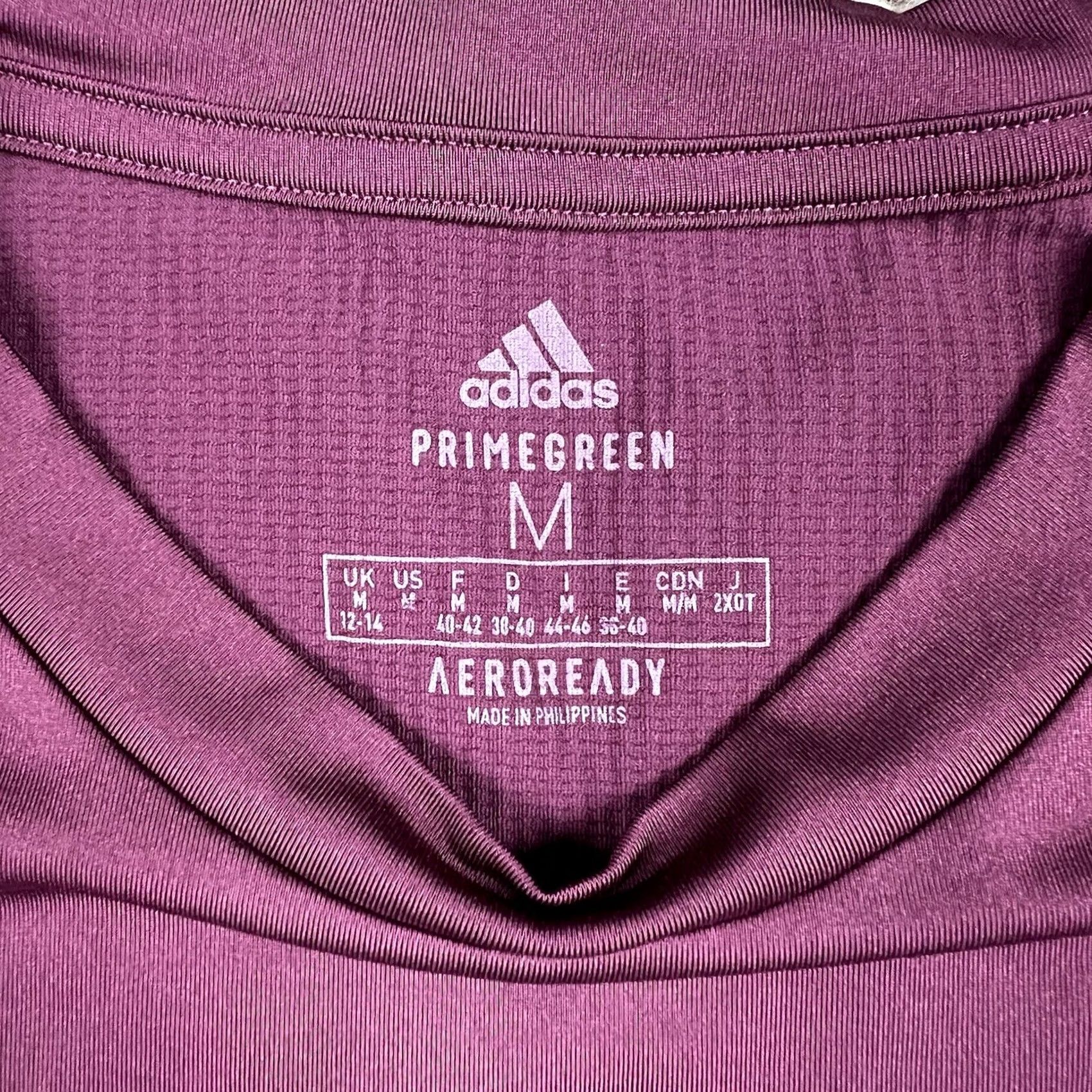 Adidas Adidas Primegreen Aeroready Womens Athletic Top T-Shirt Medium Mid-Length Logo Shirt Women Medium Red Activewear Running Aero Ready Reflective Logo Size M / US 6-8 / IT 42-44 - 2 Thumbnail