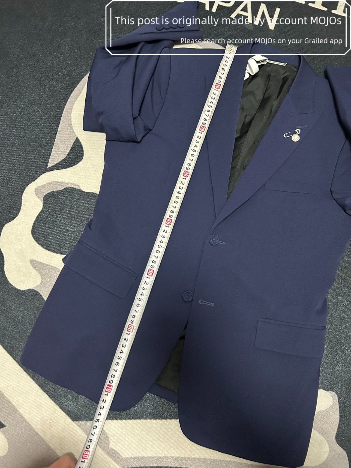 Dior Sz 46 Dior Pin Attached Blazer Navy mojos1143 Size US S / EU 44-46 / 1 - 4 Thumbnail