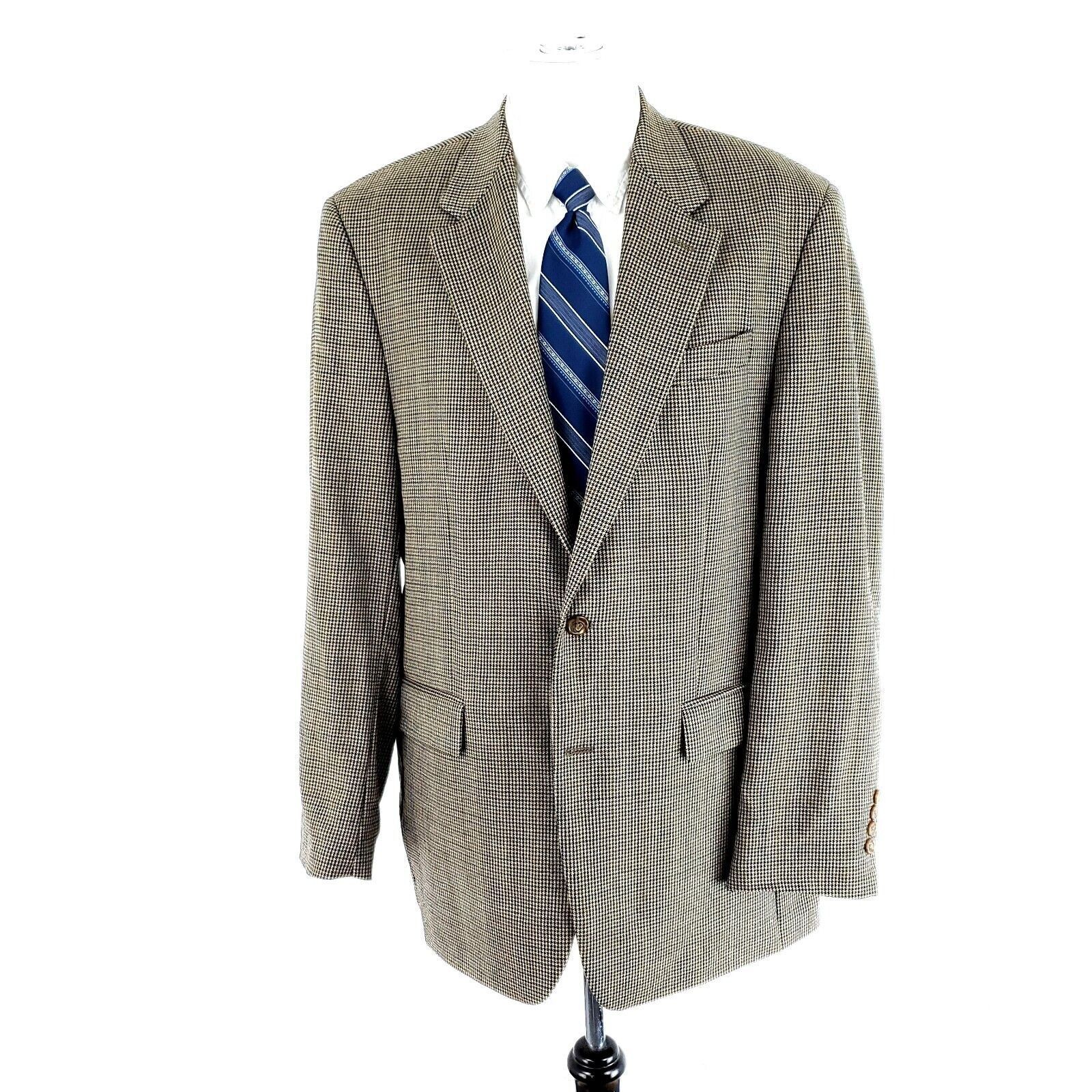 Lauren Ralph Lauren Lauren Ralph Lauren Wool 2 Button Sport Coat 42L Tan Multico Size 42L - 3 Thumbnail