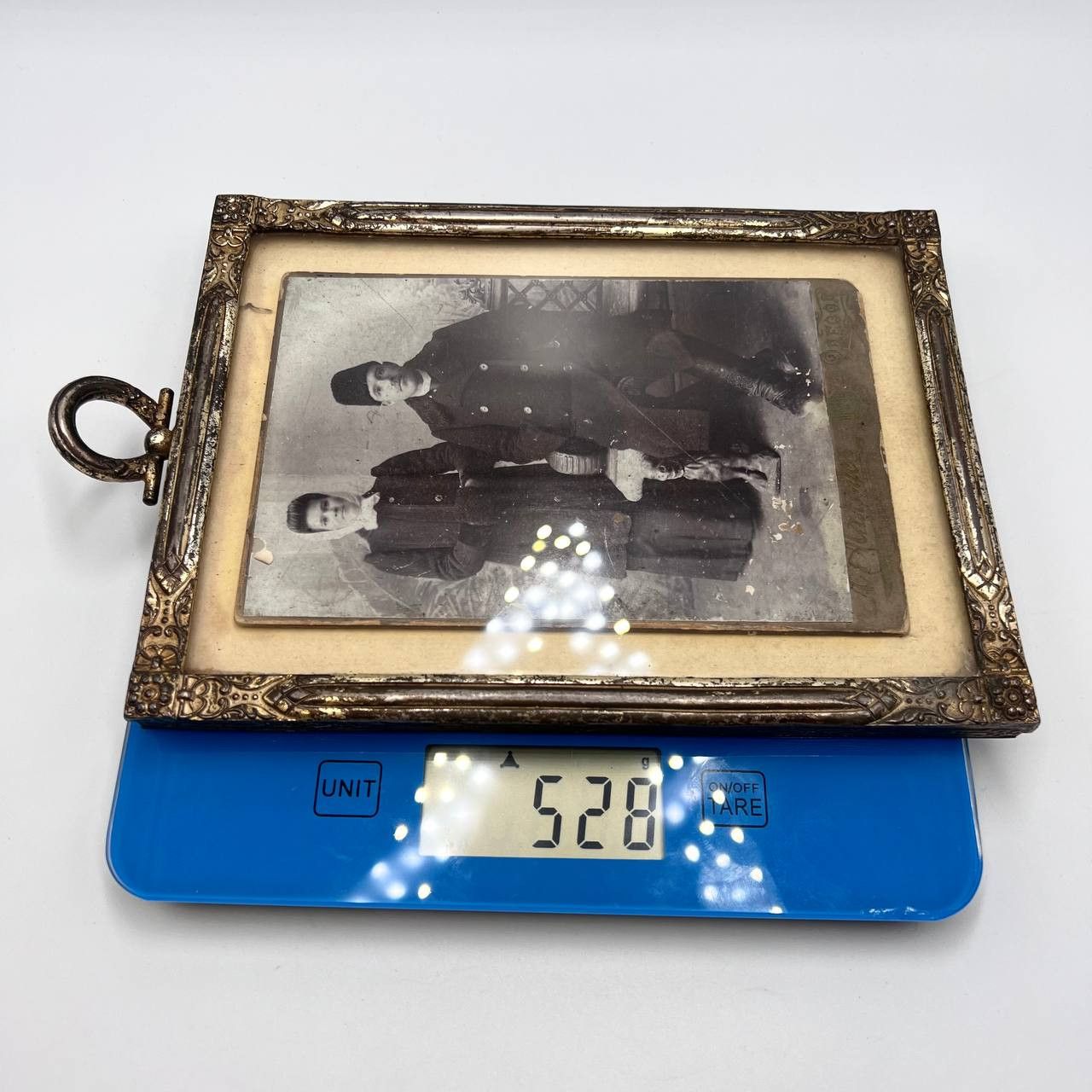 Vintage Antique Collectible Gilt Plated Brass Family Photo Portrait Size ONE SIZE - 8 Thumbnail