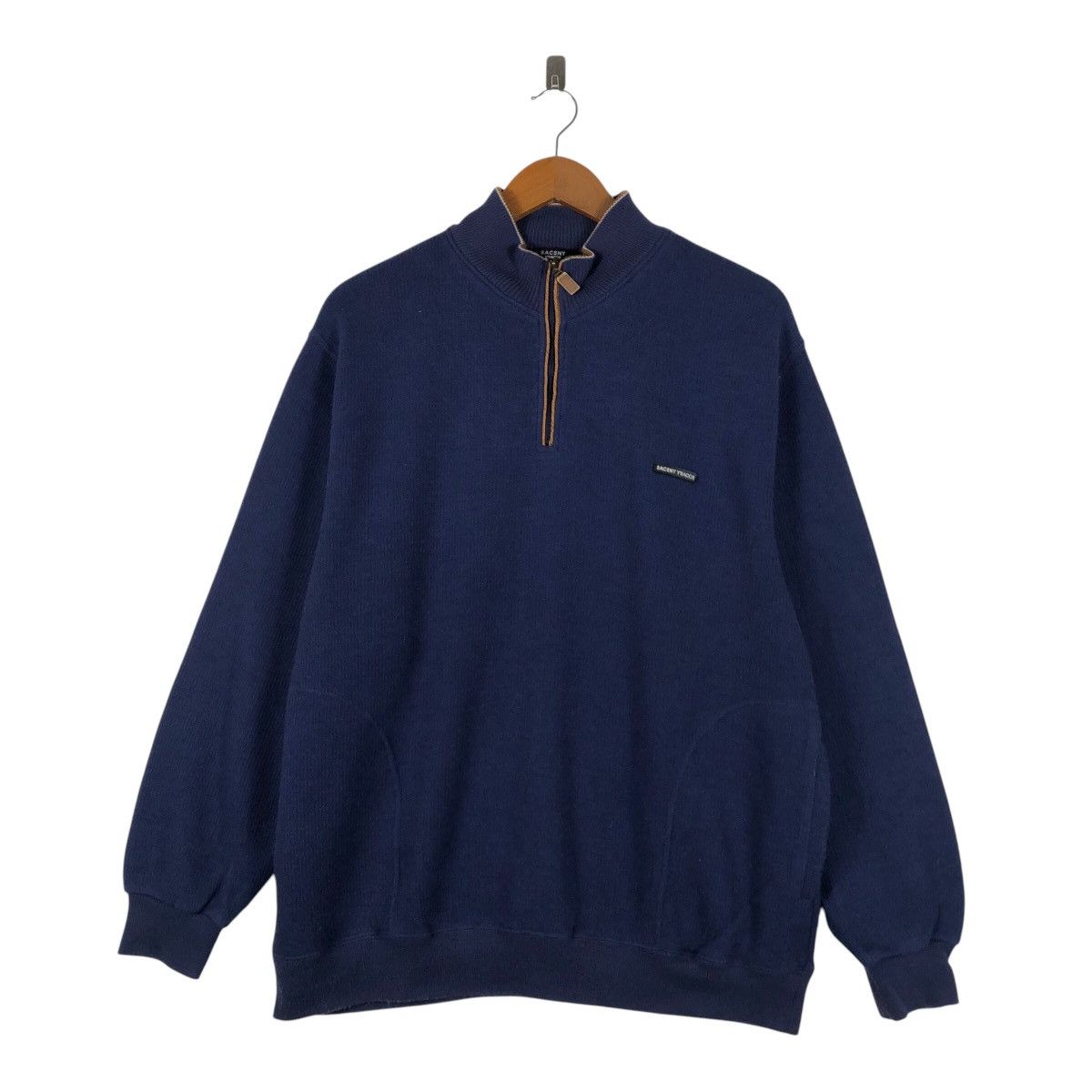 Yohji Yamamoto Yohji Yamamoto Y'Saccs Sacsny Half Zip Sweatshirt Size US L / EU 52-54 / 3 - 1 Thumbnail