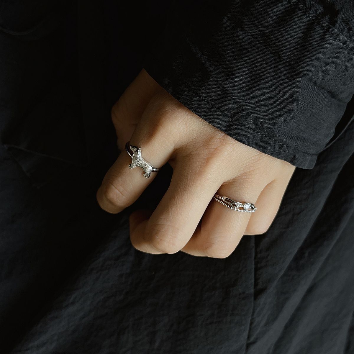 Jewelry Future Jewelry Rings Open Size Chrome Ring (Size 7-13) Size ONE SIZE - 2 Thumbnail