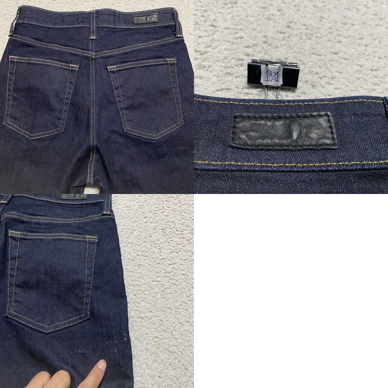 Vintage AG Adriano Goldschmied Jeans Womens 28 Blue Denim Mila Super High Rise Skinny Jeans" Size 27" / US 4 / IT 40 - 9 Thumbnail