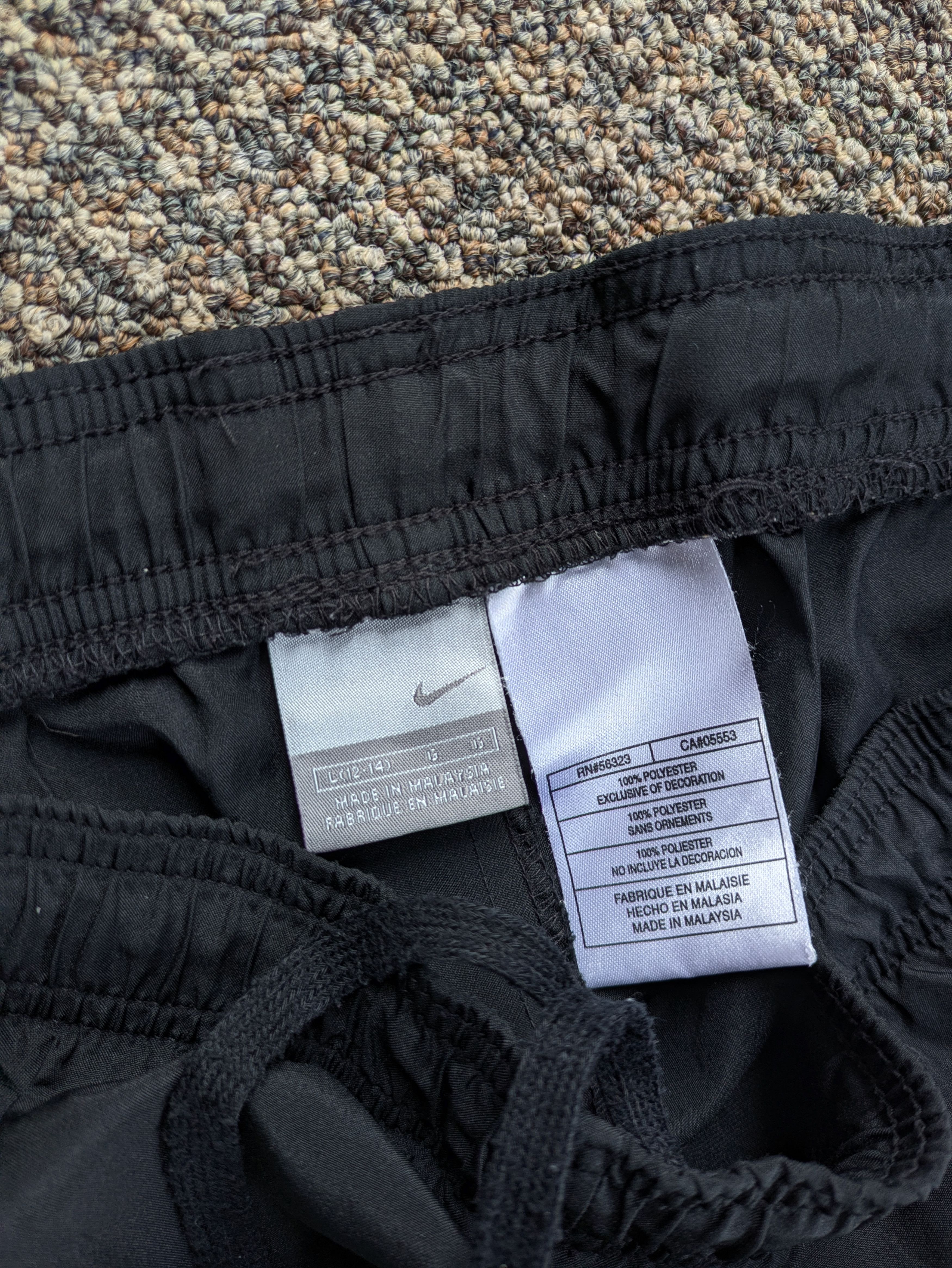 Nike × Vintage Vintage y2k Nike Baggy Loose Lightweight Black Trackpants Size US 34 / EU 50 - 4 Thumbnail