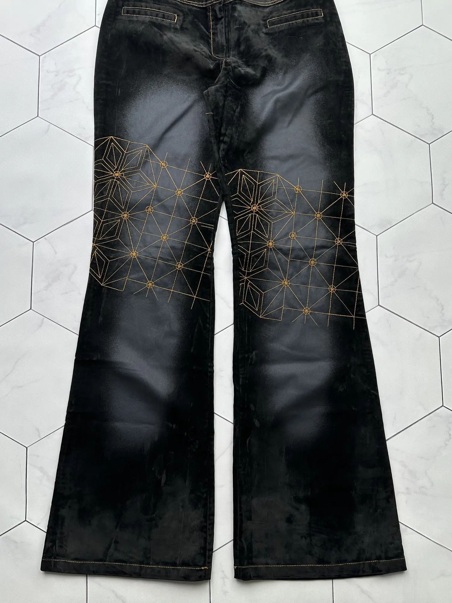 Japanese Brand Vintage Faded Amazing Flare Pants (B447)E2D15 Size 26" / US 2 / IT 38 - 3 Thumbnail