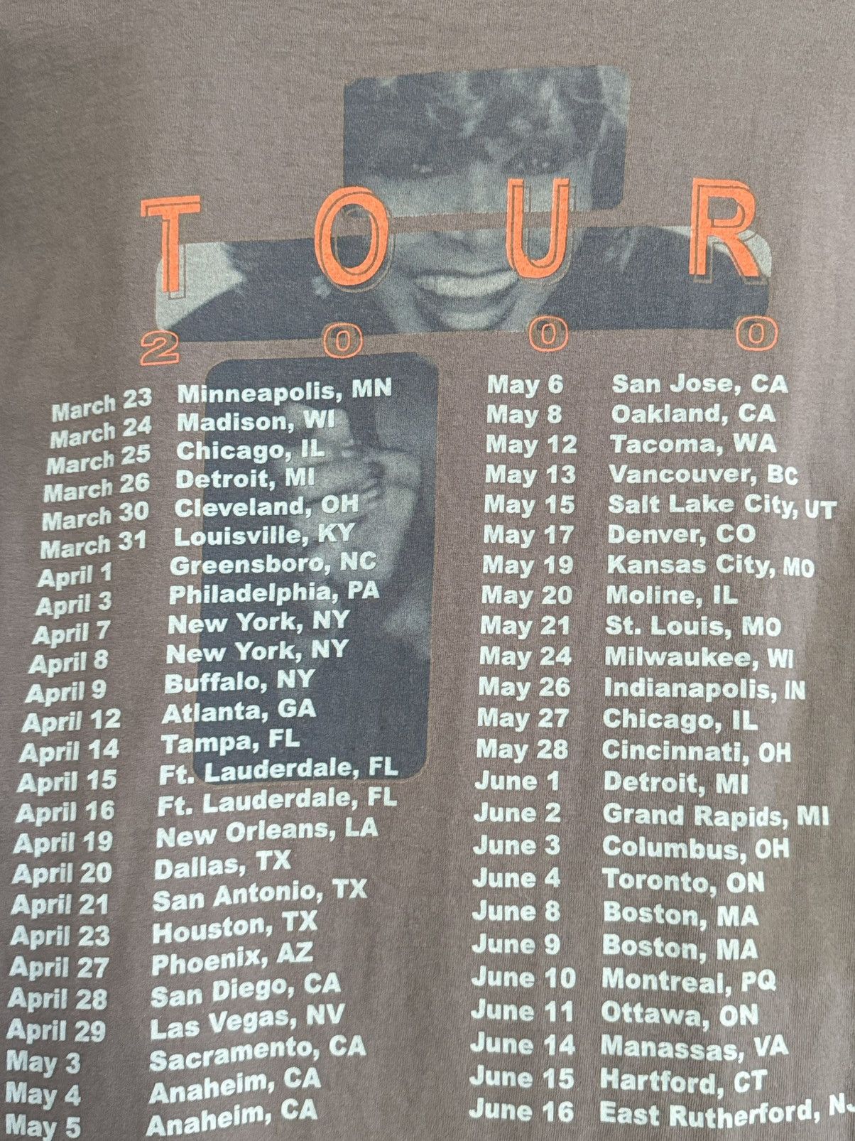 Band Tees Vintage Tina Turner Twenty Four Seven Tour Tee Size US L / EU 52-54 / 3 - 9 Thumbnail