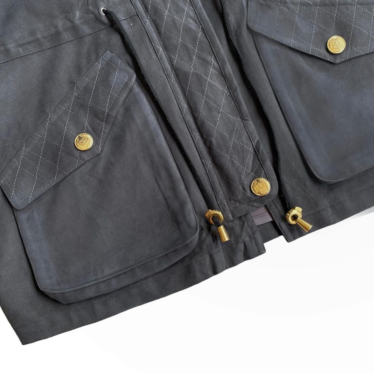 Valentino Valentino Garavani suede coat jacket dark steel grey outer Size US M / EU 48-50 / 2 - 4 Thumbnail