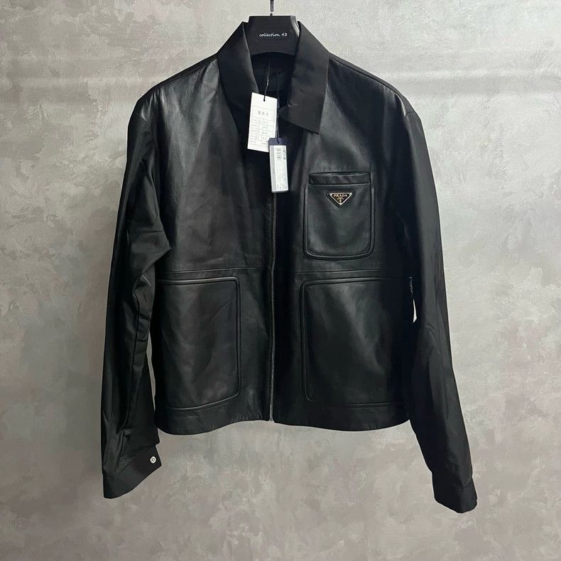 Prada Prada Black Logo Zip Casual Jacket Size US M / EU 48-50 / 2 - 1 Thumbnail
