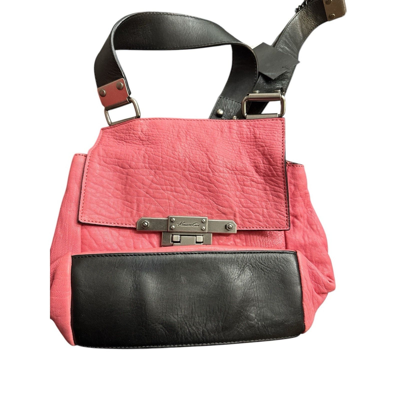 & Other Stories KENNETH COLE CROSS BODY SOFT LEATHER WITH PINK BROWN BAG Size ONE SIZE - 5 Thumbnail