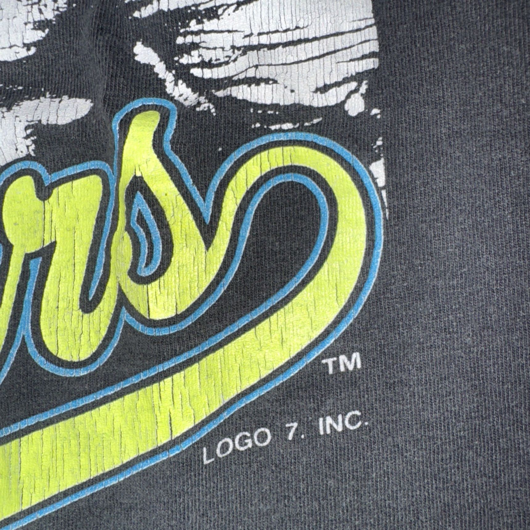 Logo 7 VINTAGELogo 7 Pittsburgh Steelers NFL T-Shirt Black XL Single Stitch USA Shirts Mens 1990s Sports NFL Vintage Size US XL / EU 56 / 4 - 3 Thumbnail