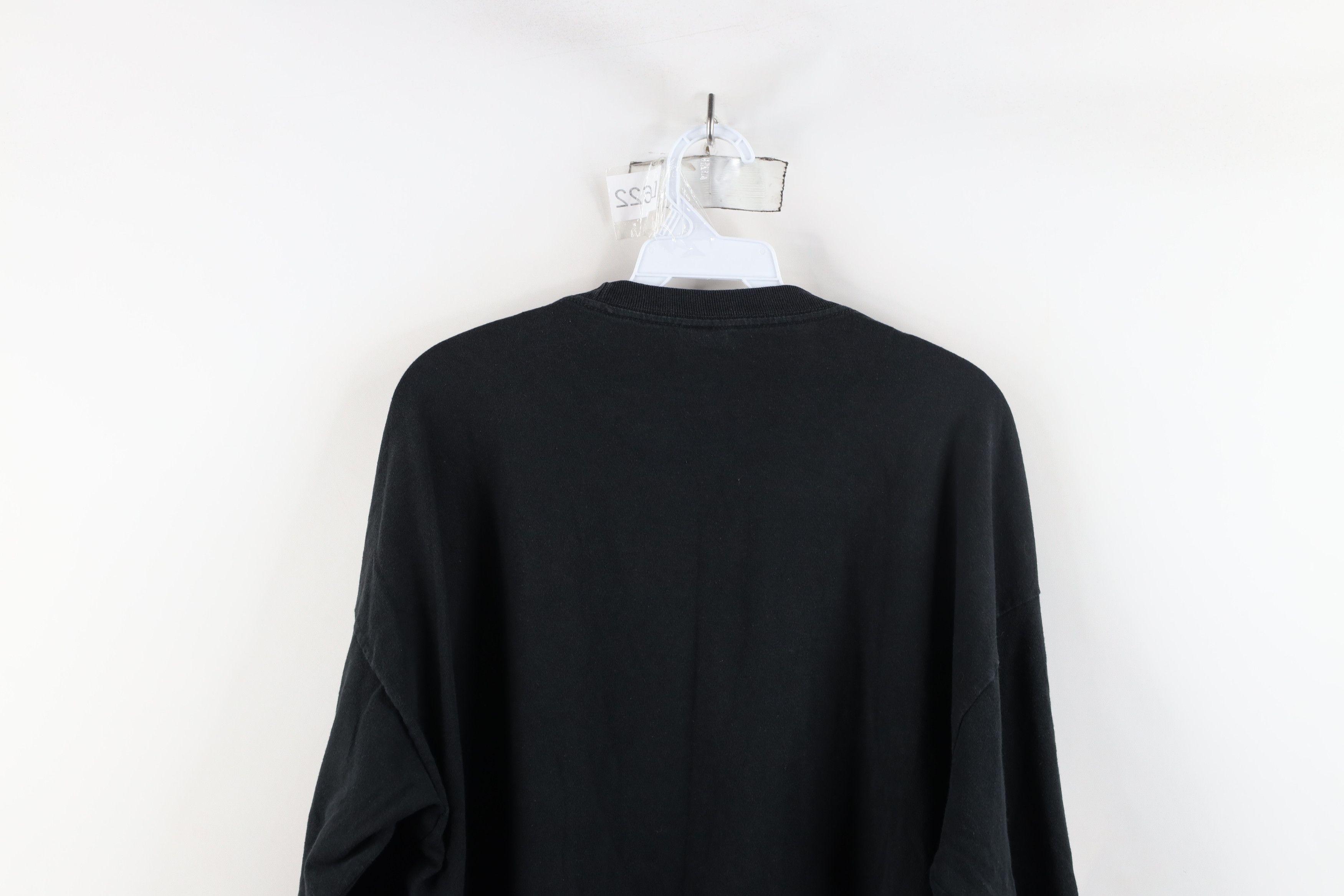 Vintage Vintage 90s Y2K Streetwear Cotton Long Sleeve T-Shirt Black Size US XXL / EU 58 / 5 - 12 Thumbnail