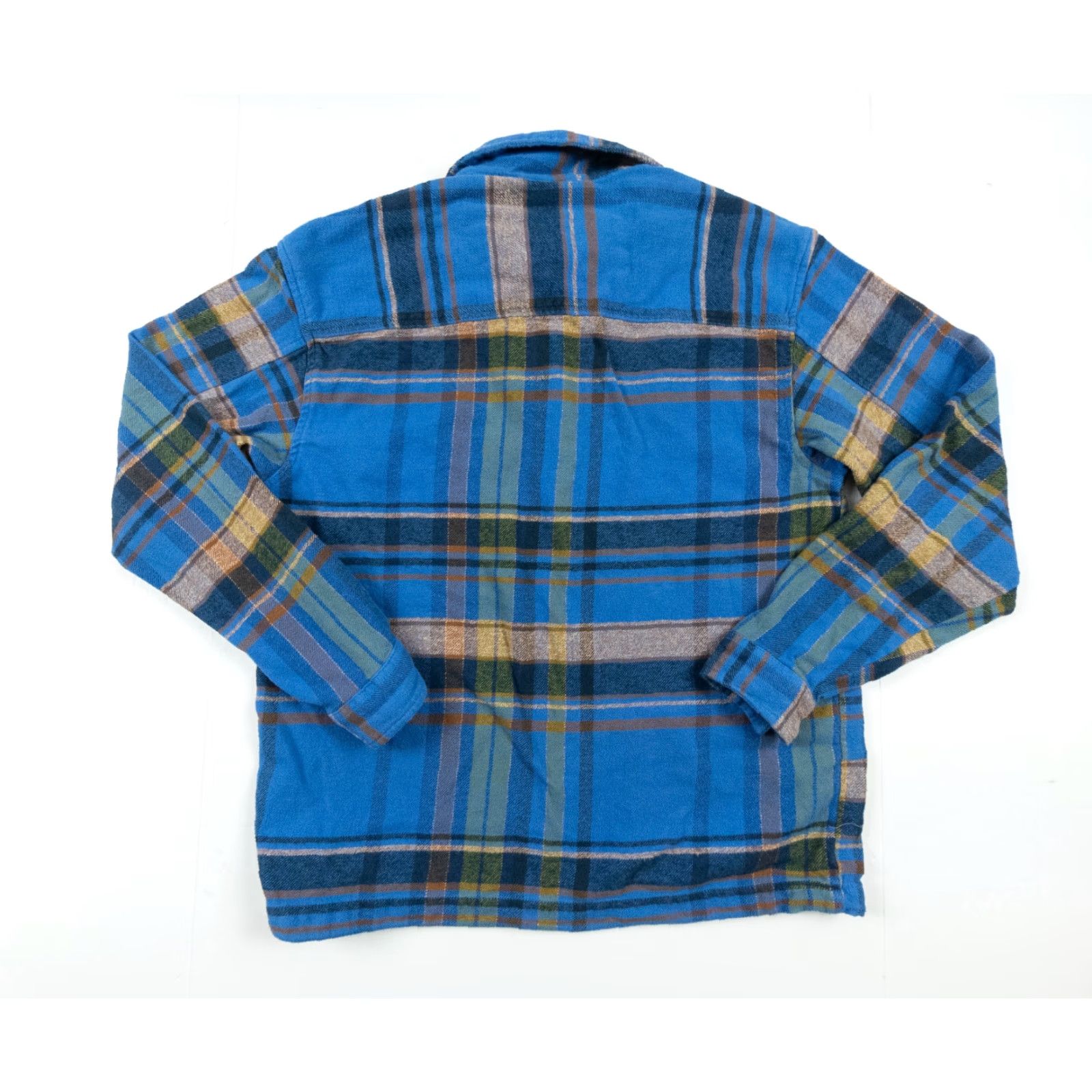 Walls Without Walls Flannel Polo Shirt Adult Small Blue Plaid Long Sleeve Collared Outdoor Mens Size US S / EU 44-46 / 1 - 7 Thumbnail