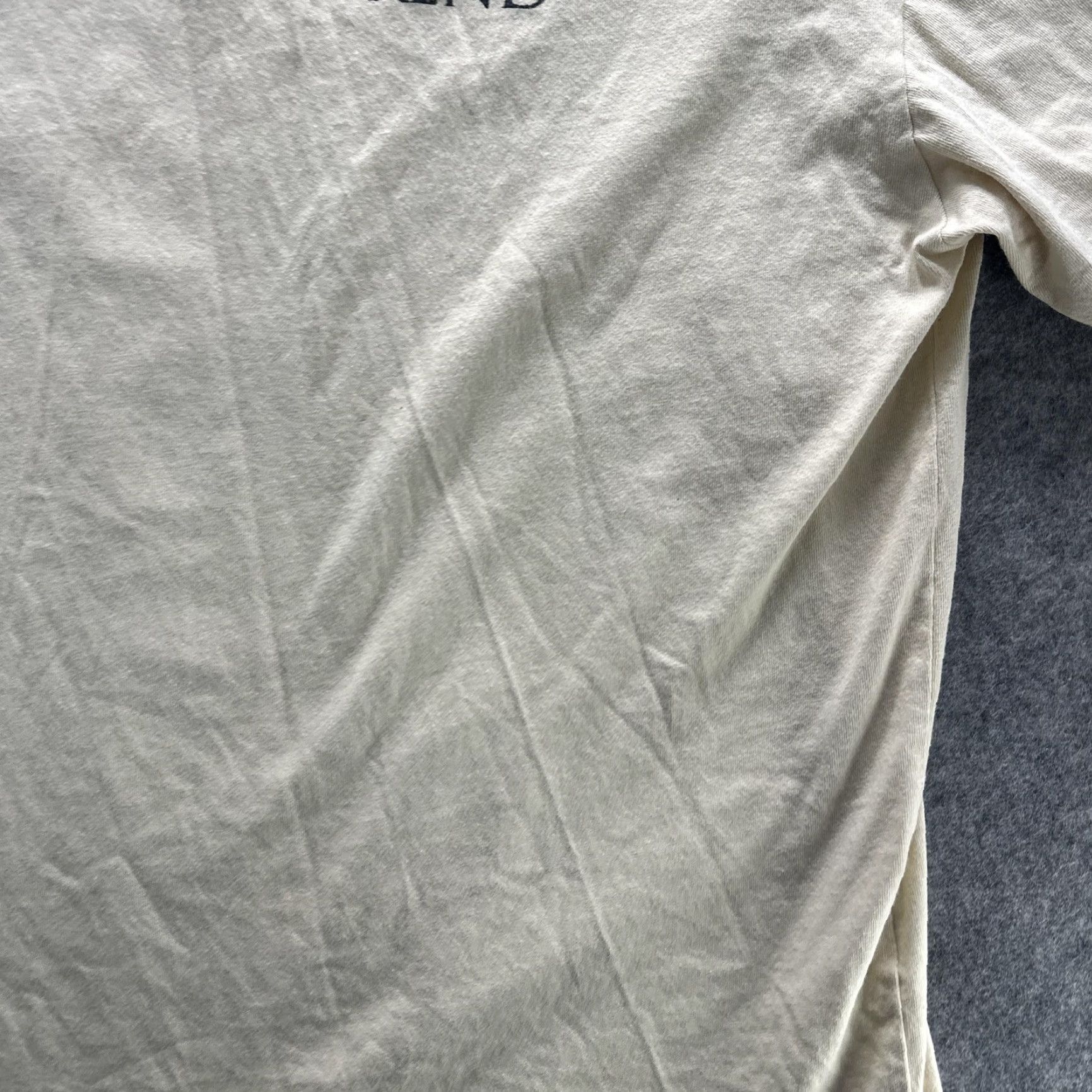 Vintage Monster Trend Shirt Mens XL Beige Graphic Print Swimmer Back Casual Streetwear Size US XL / EU 56 / 4 - 5 Thumbnail