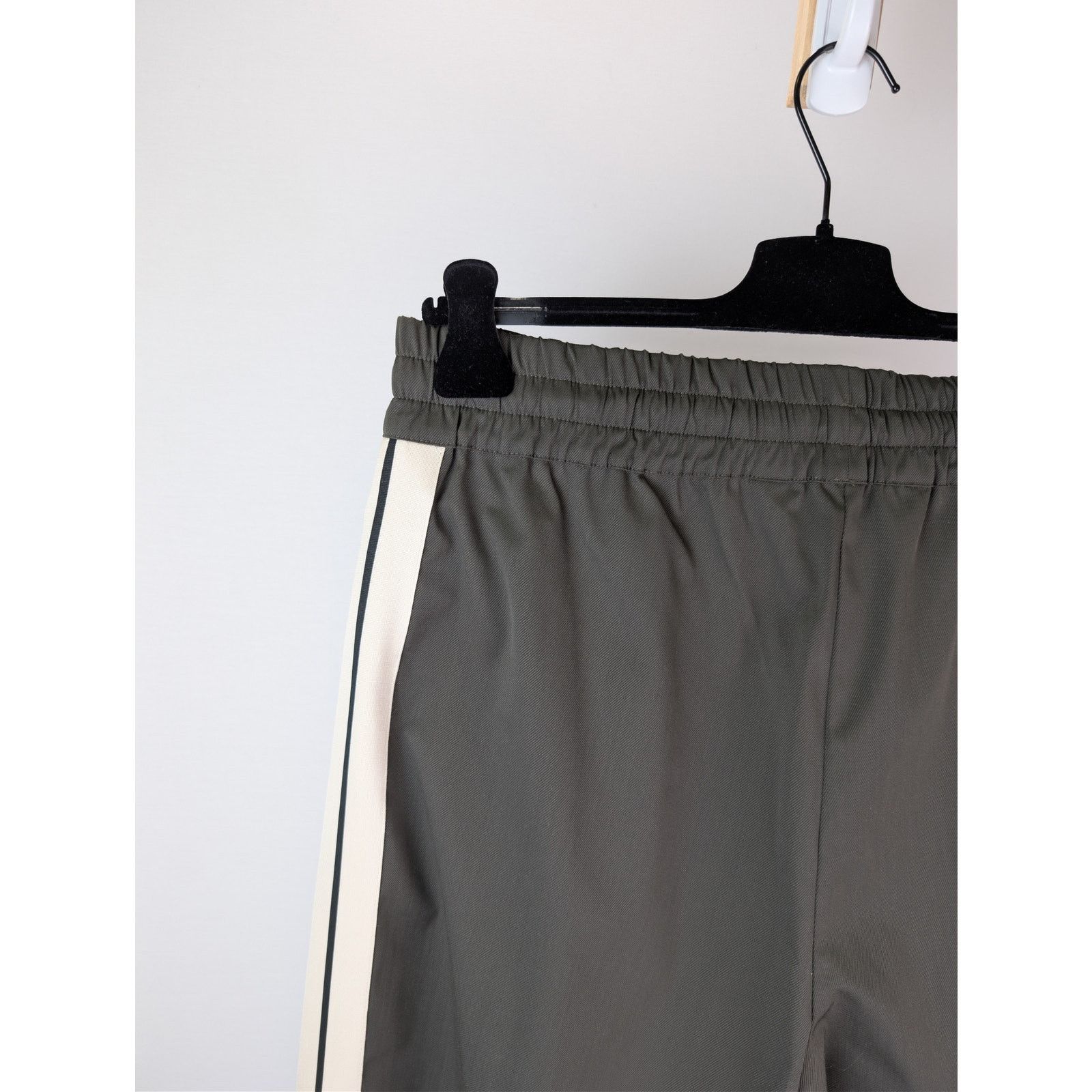 Palm Angels o1rshd1 Classic Logo Wool Track Pants in Military/Off-White Size US 32 / EU 48 - 15 Thumbnail