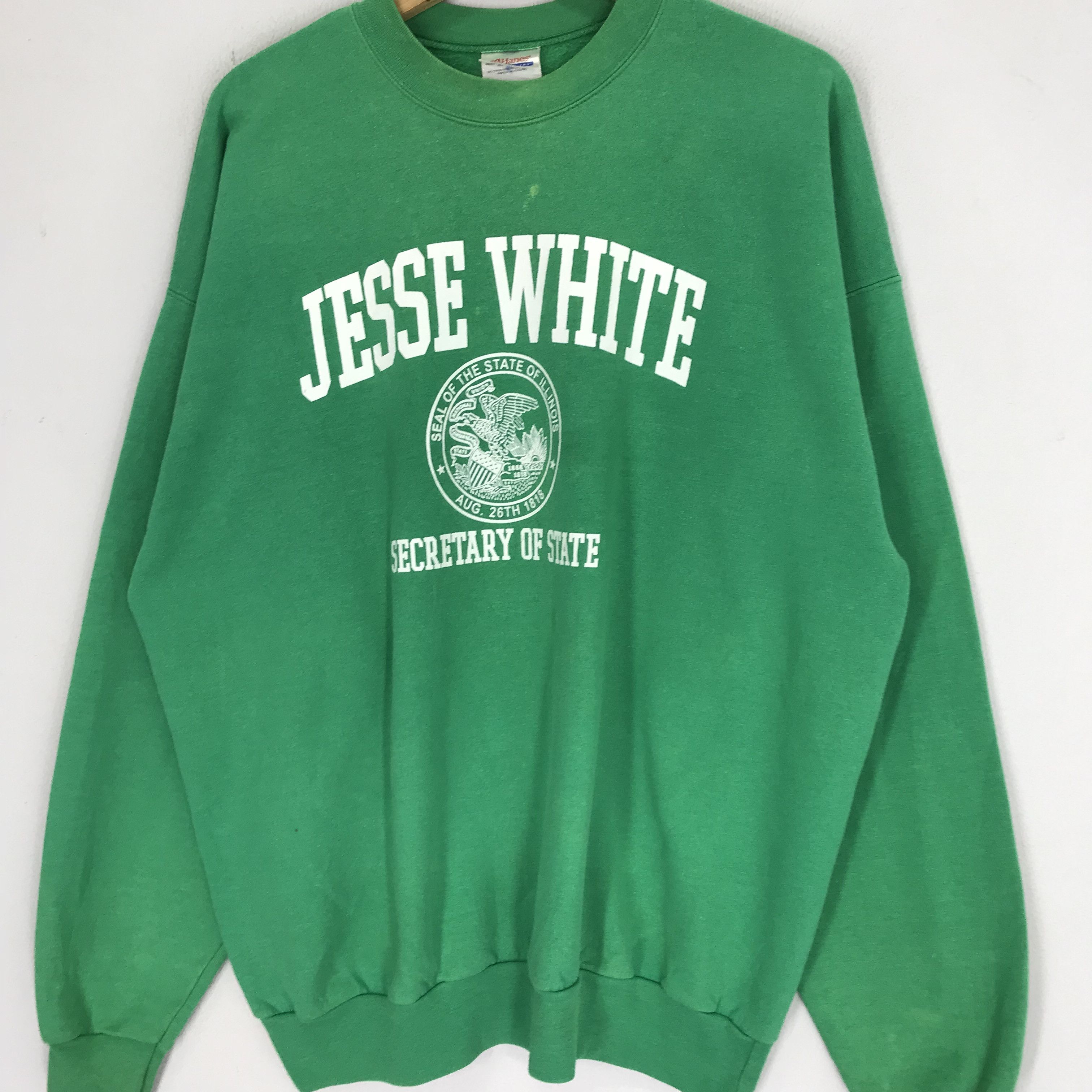 Hanes vintage hanes jesse white sweatshirt - 170 Size US XL / EU 56 / 4 - 3 Thumbnail