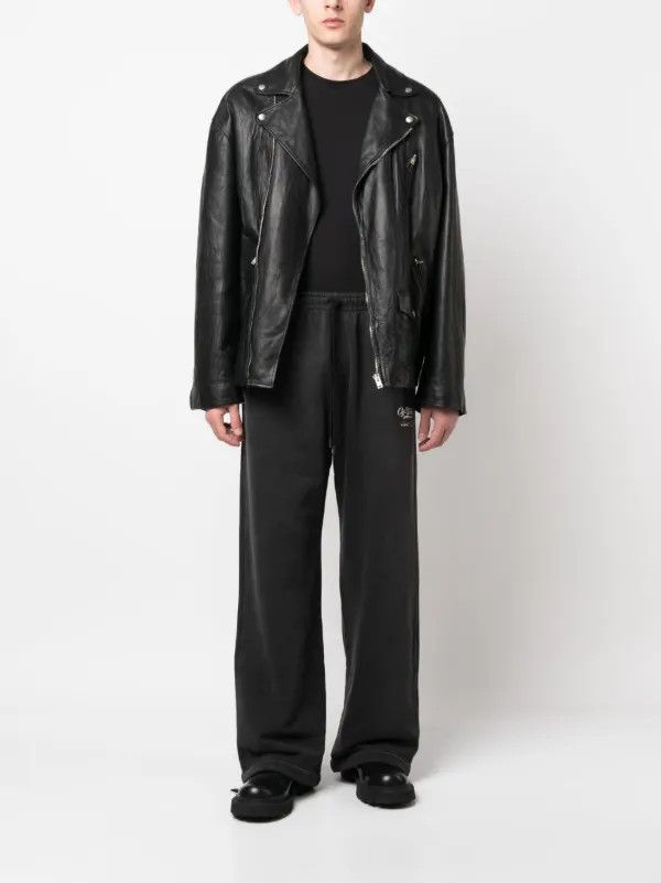 Off-White o1mle0225 Wave Skate Sweatpants & Joggers in Black Size US 32 / EU 48 - 2 Thumbnail
