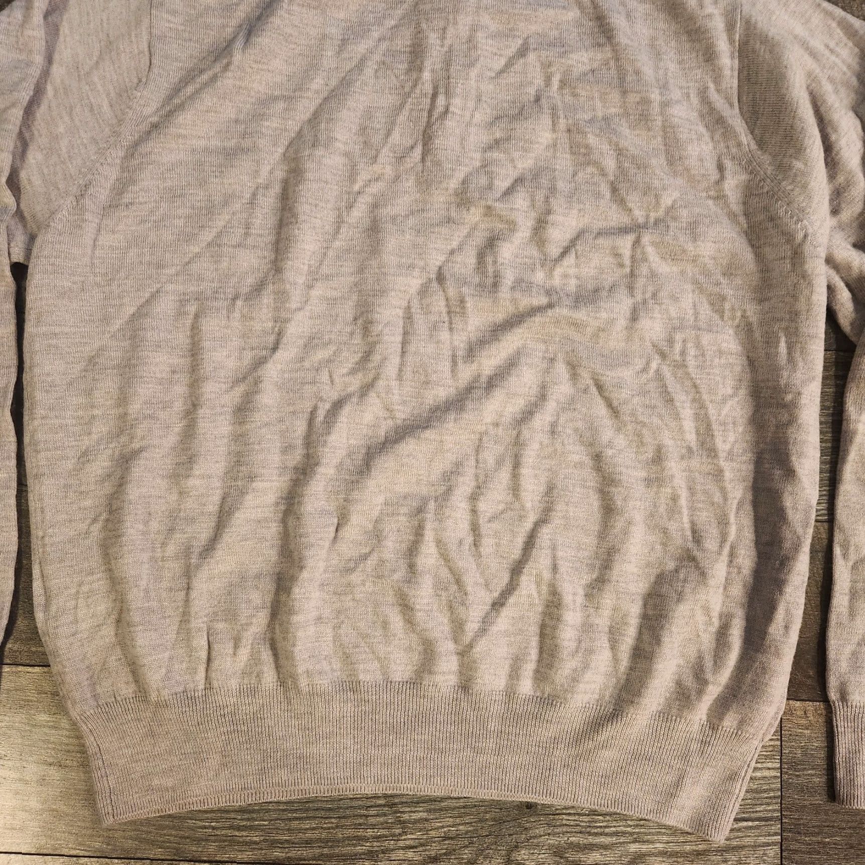 Peter Millar Peter Millar 1/4 Zip Sweater Mens XL Gray Merino Wool Soft Stretch Pullover Size US XL / EU 56 / 4 - 7 Thumbnail