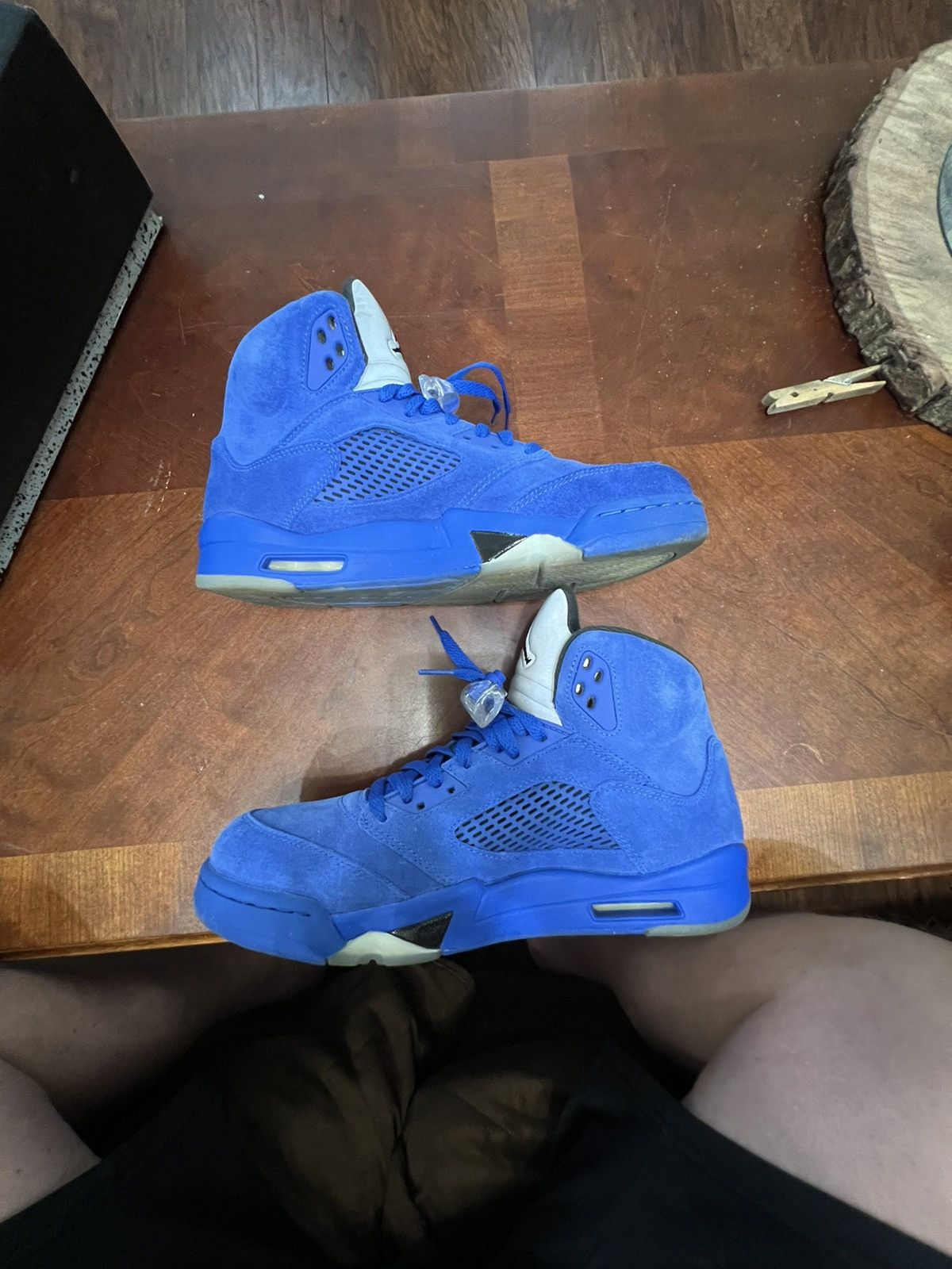 Jordan Brand Air Jordan 5 Retro “ Blue Suede” Size US 10.5 / EU 43-44 - 2 Thumbnail
