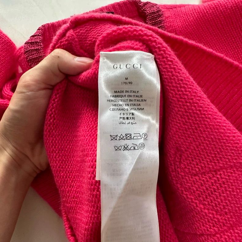 Gucci Gucci Pink kitten sweater 2501-Nextarrow Size US M / EU 48-50 / 2 - 5 Thumbnail