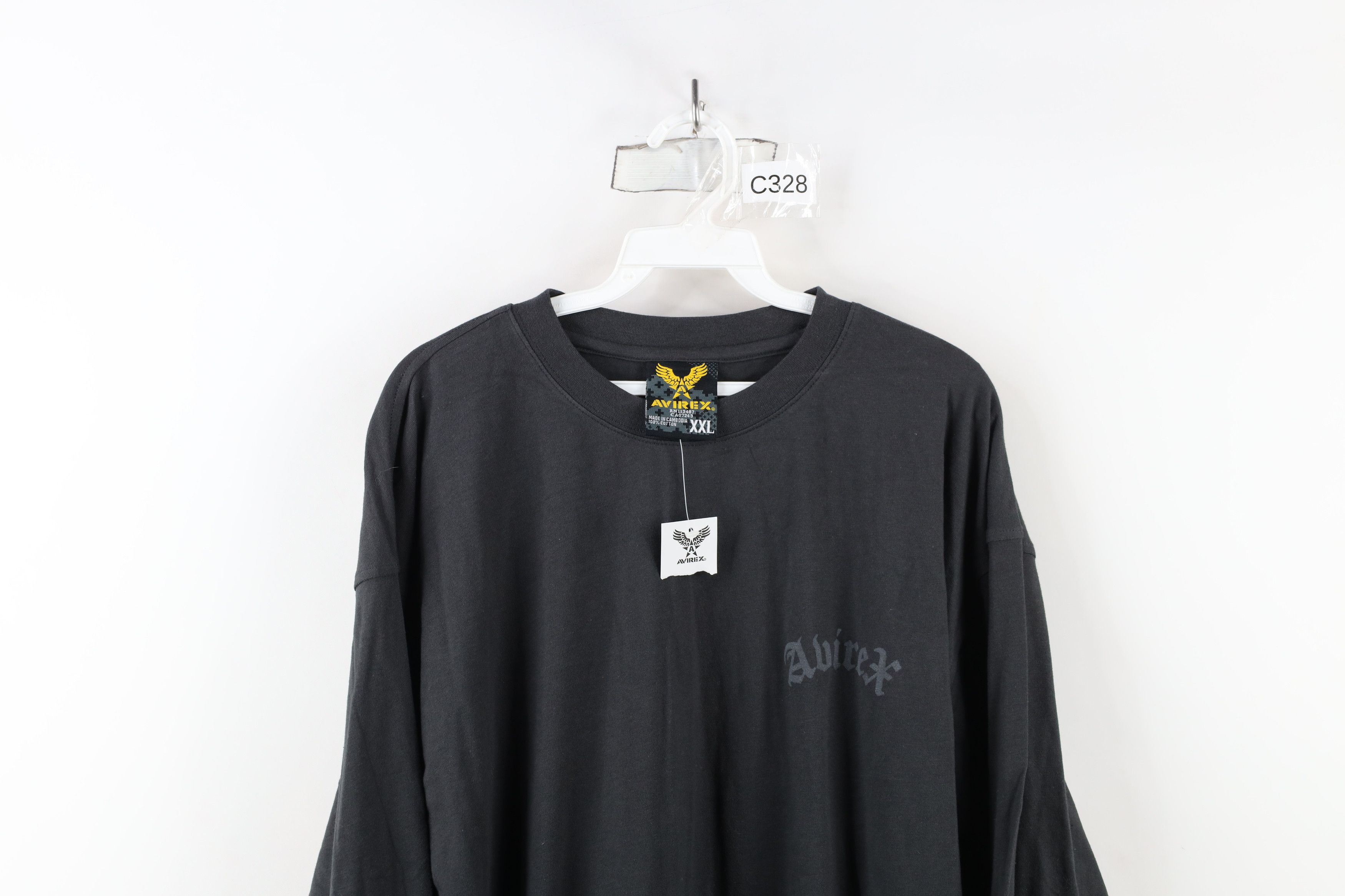 Avirex × Vintage Deadstock Vintage 90s Y2K Avirex Long Sleeve T-Shirt Gray Size US XXL / EU 58 / 5 - 2 Thumbnail